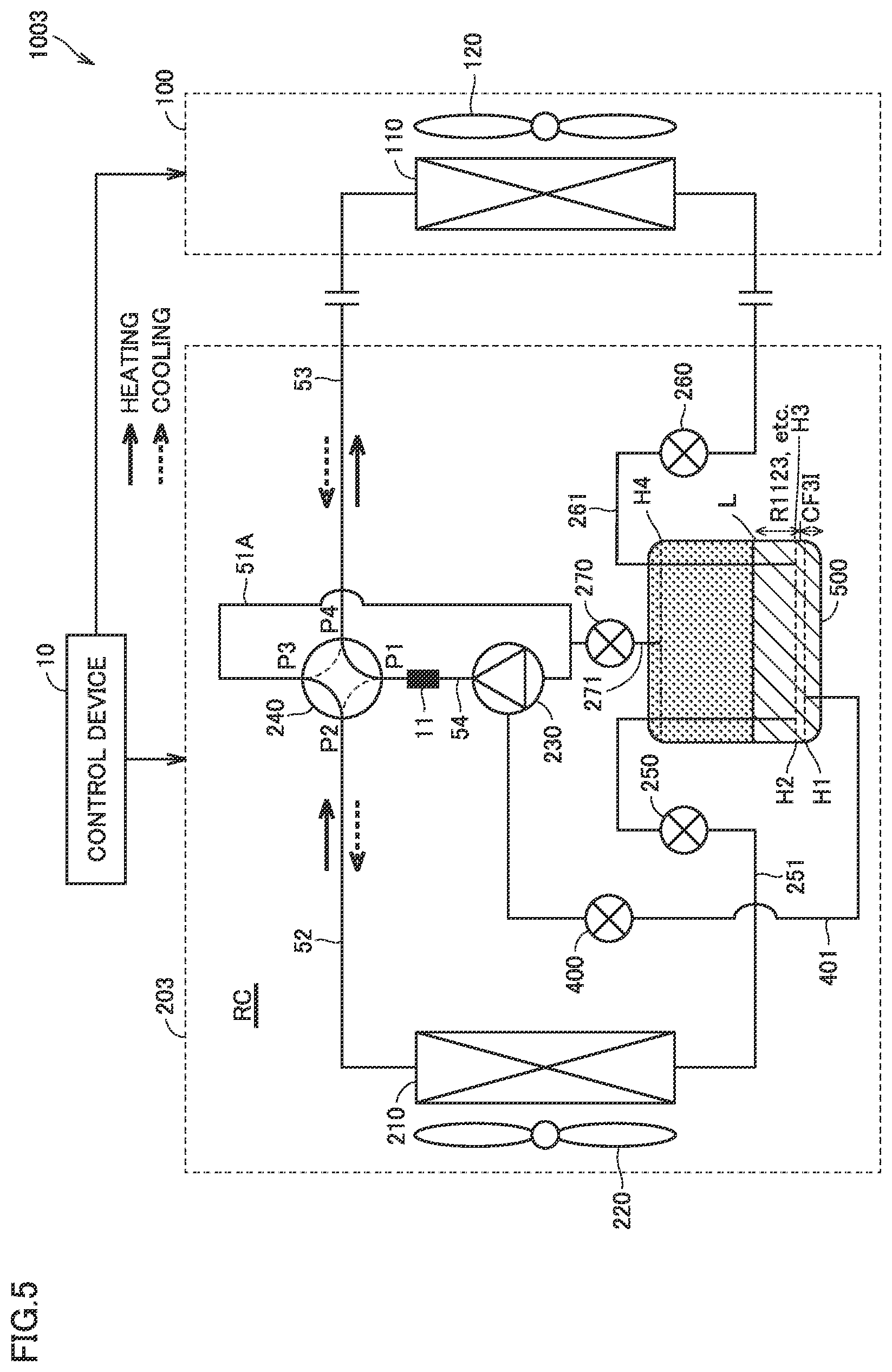 Patent US12320565 Figure 5 – Refrigeration cycle device
