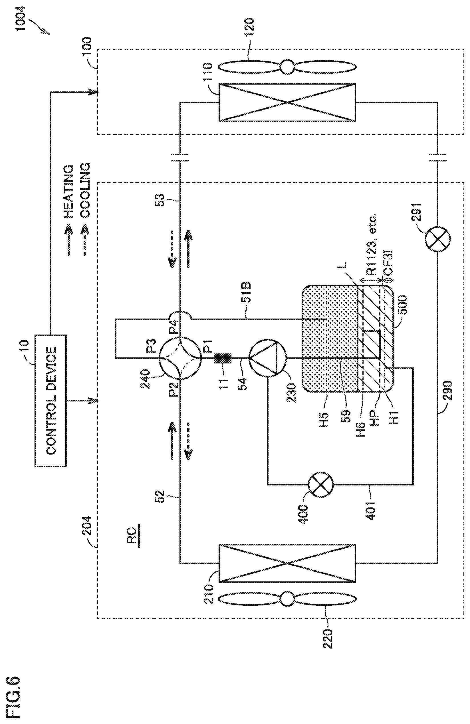 Patent US12320565 Figure 6 – Refrigeration cycle device