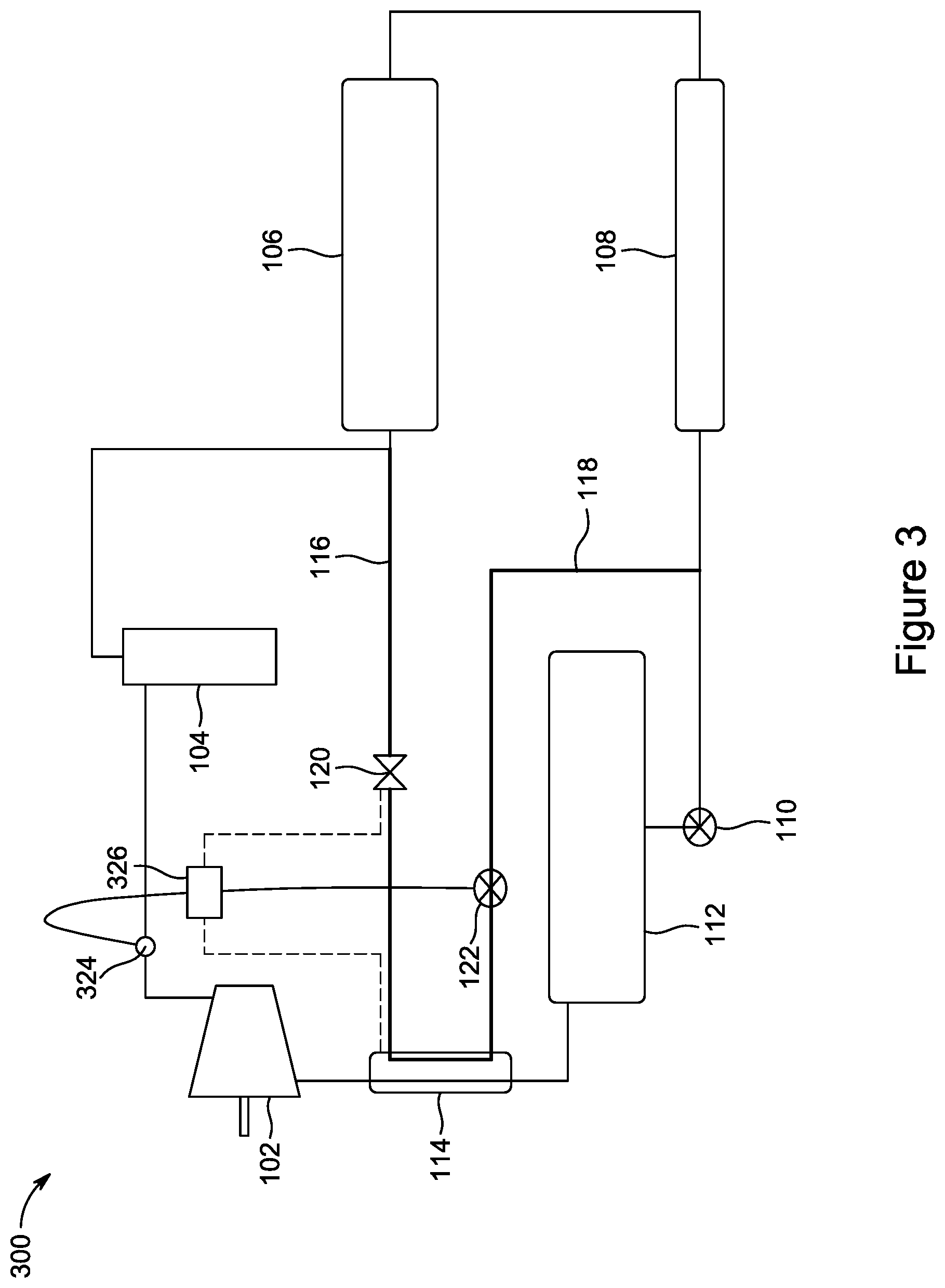 Patent US12320566 Figure 3 – Suction gas heat exchanger control and utilization