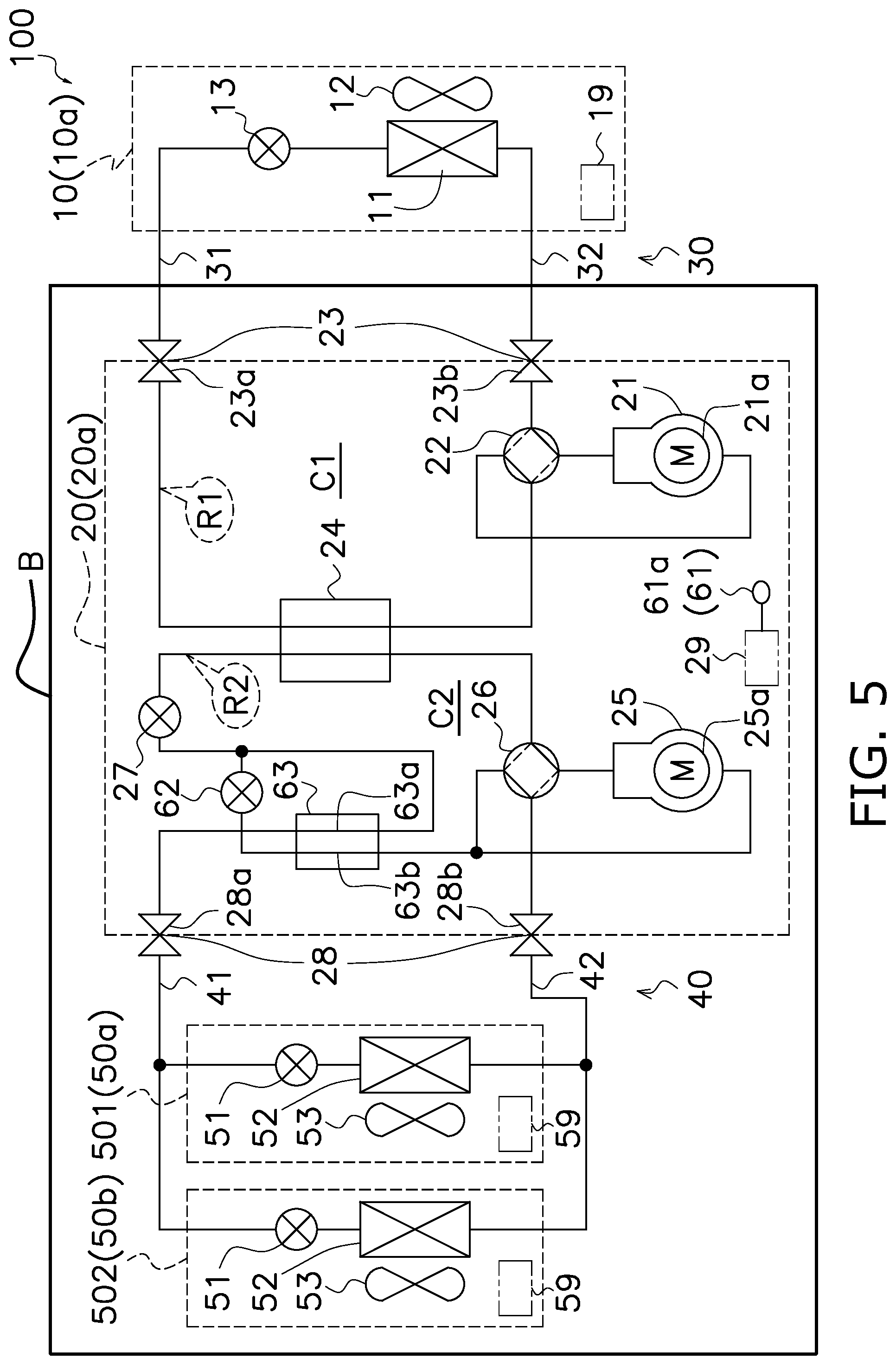 Patent US12320568 Figure 4 – Compressor unit and refrigeration apparatus