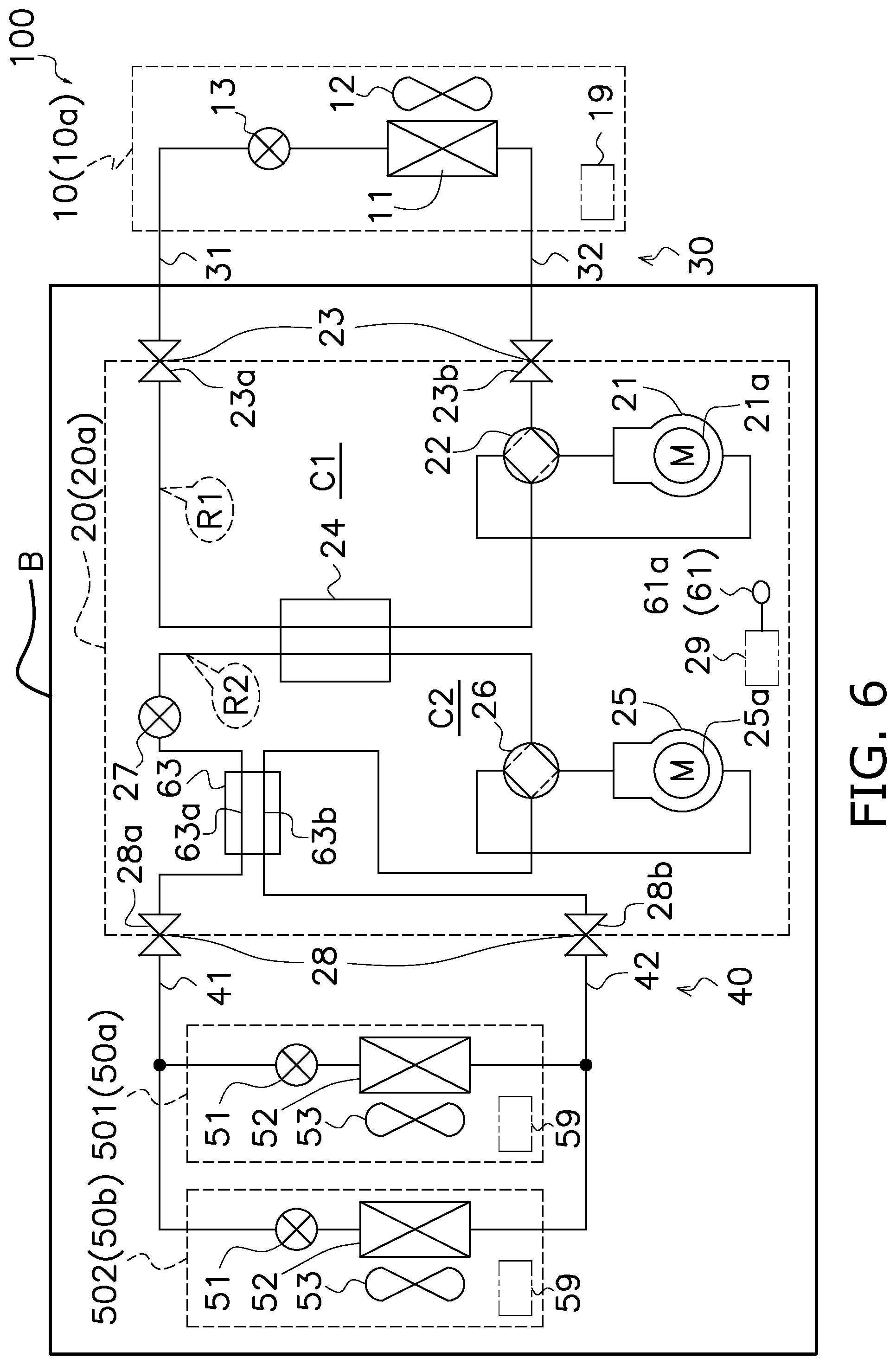 Patent US12320568 Figure 5 – Compressor unit and refrigeration apparatus