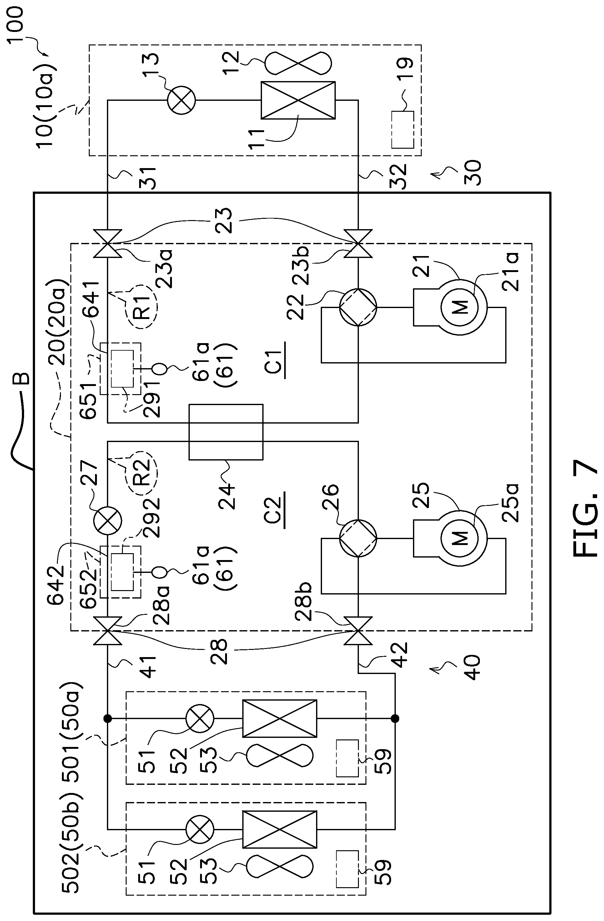 Patent US12320568 Figure 6 – Compressor unit and refrigeration apparatus