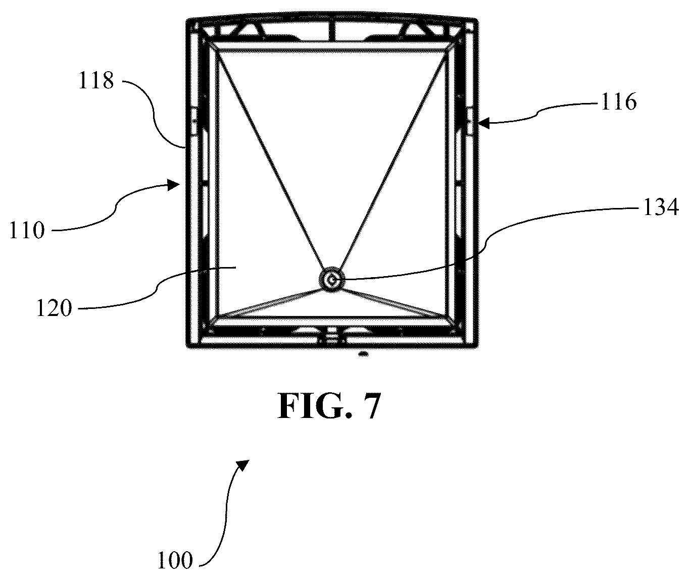 Patent US12320570 Figure 7 – Ice bin with magnetized scoop and method of manufacture and use
