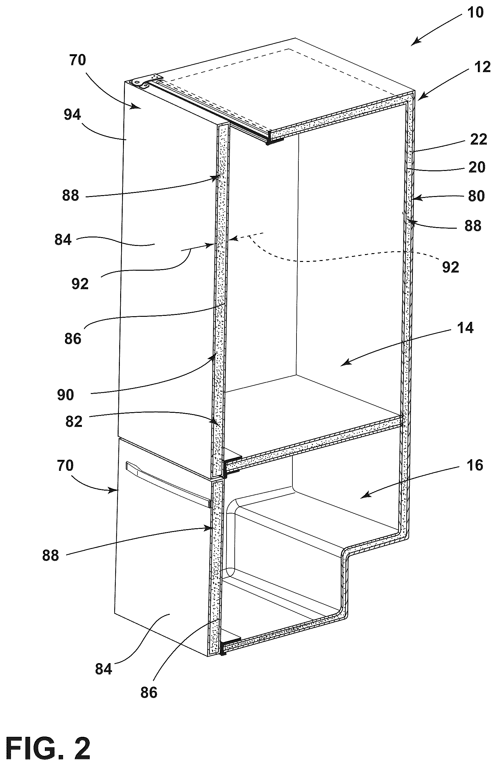 Patent US12320571 Figure 2 – Thermal improvements in vis refrigerators