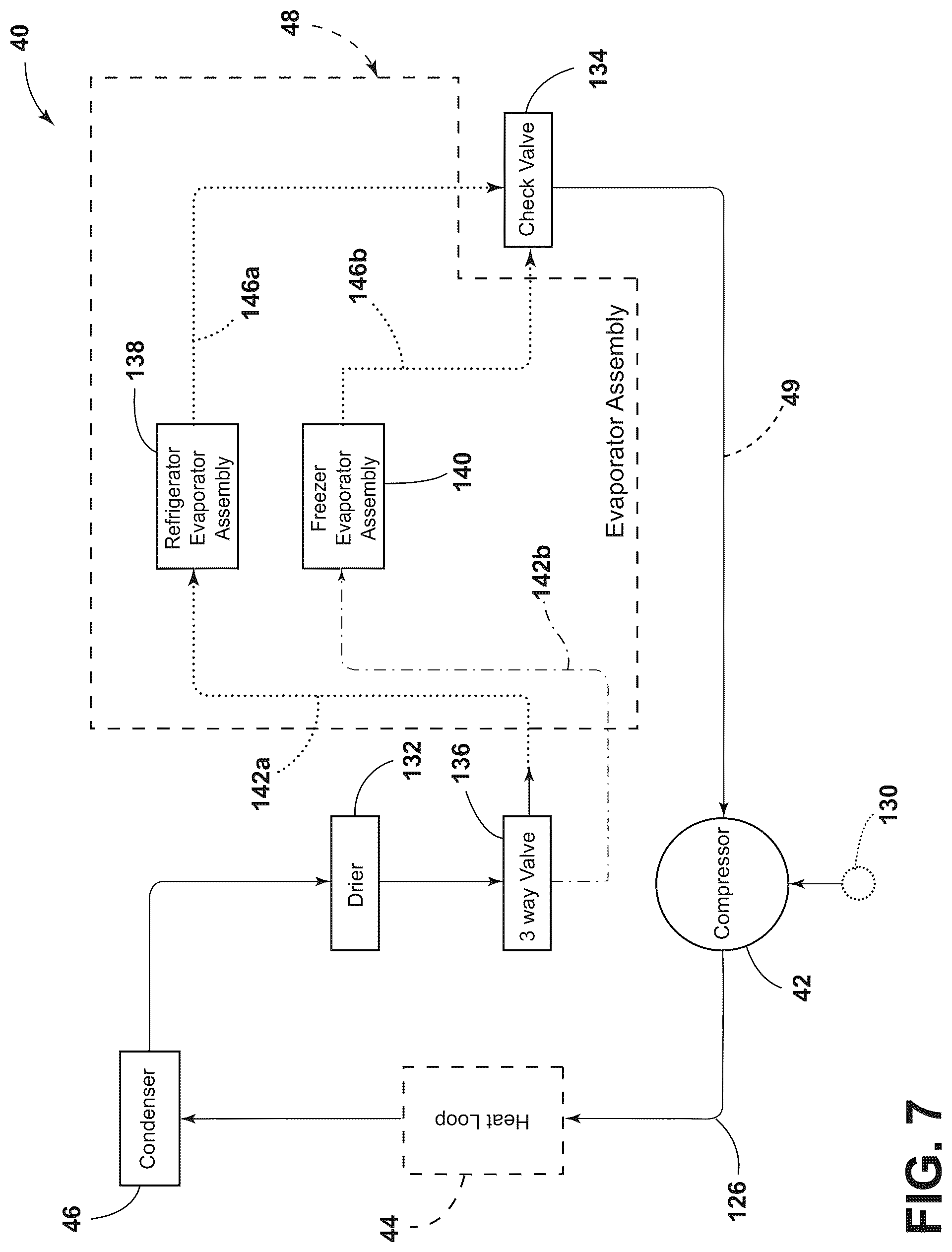 Patent US12320571 Figure 7 – Thermal improvements in vis refrigerators