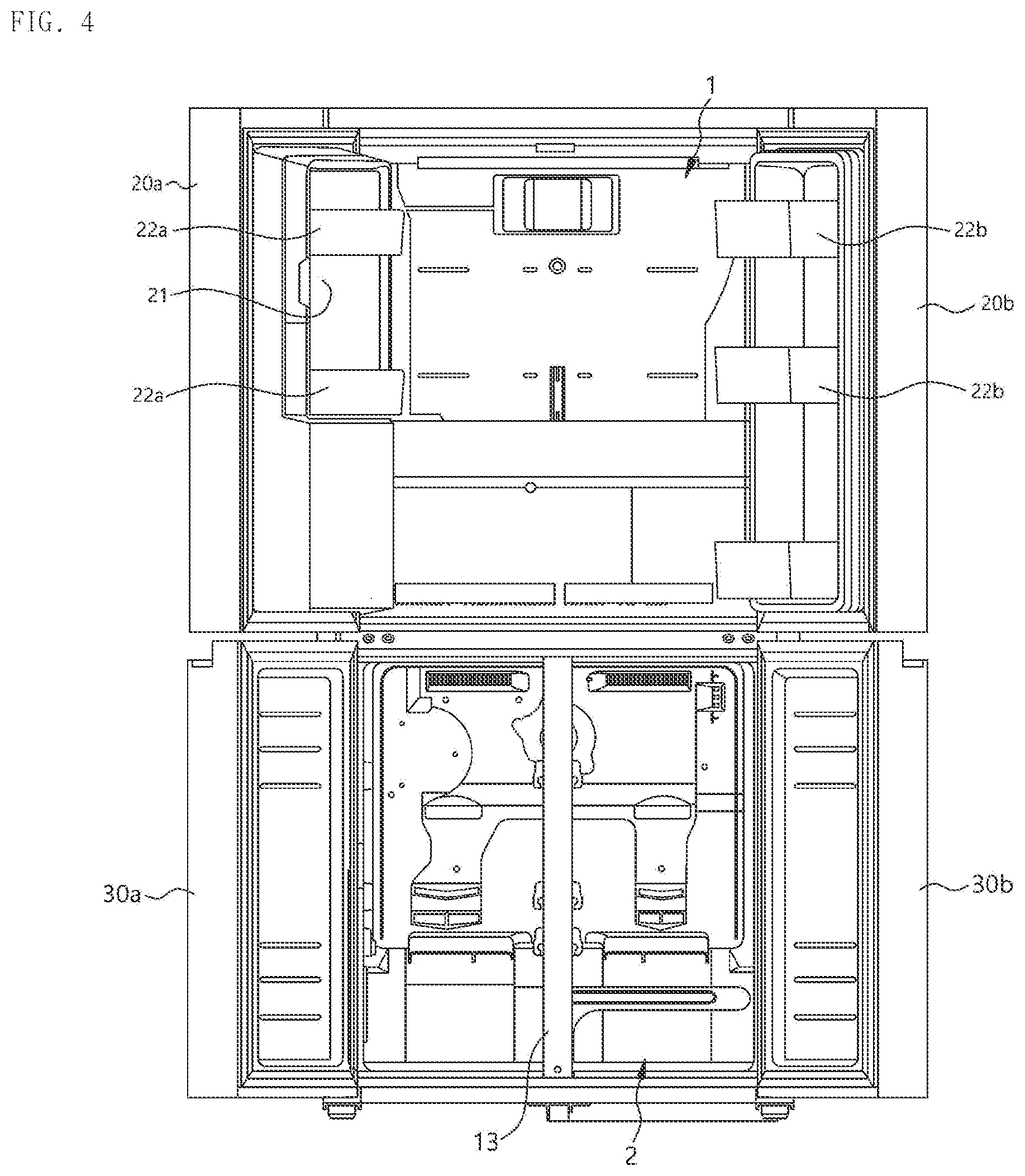Patent US12320575 Figure 4 – Refrigerator