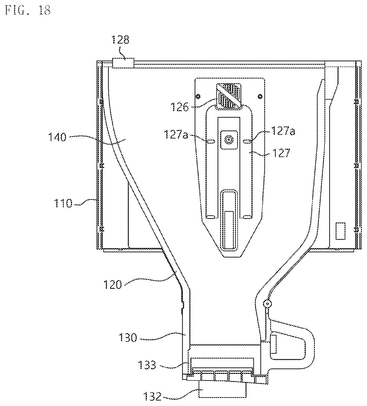 Patent US12320575 Figure 18 – Refrigerator
