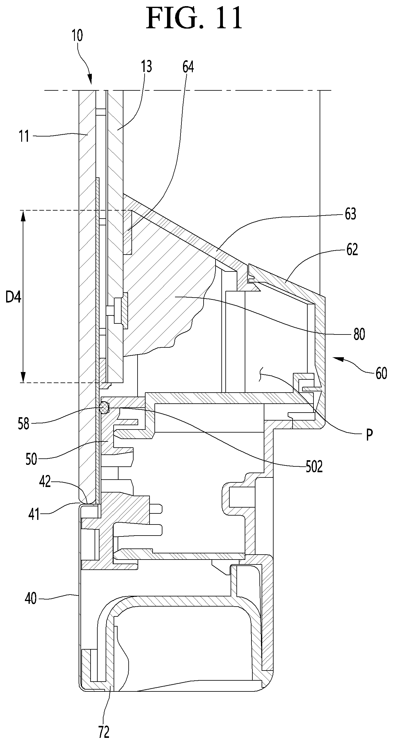 Patent US12320576 Figure 10 – Panel assembly, refrigerator, and home appliances