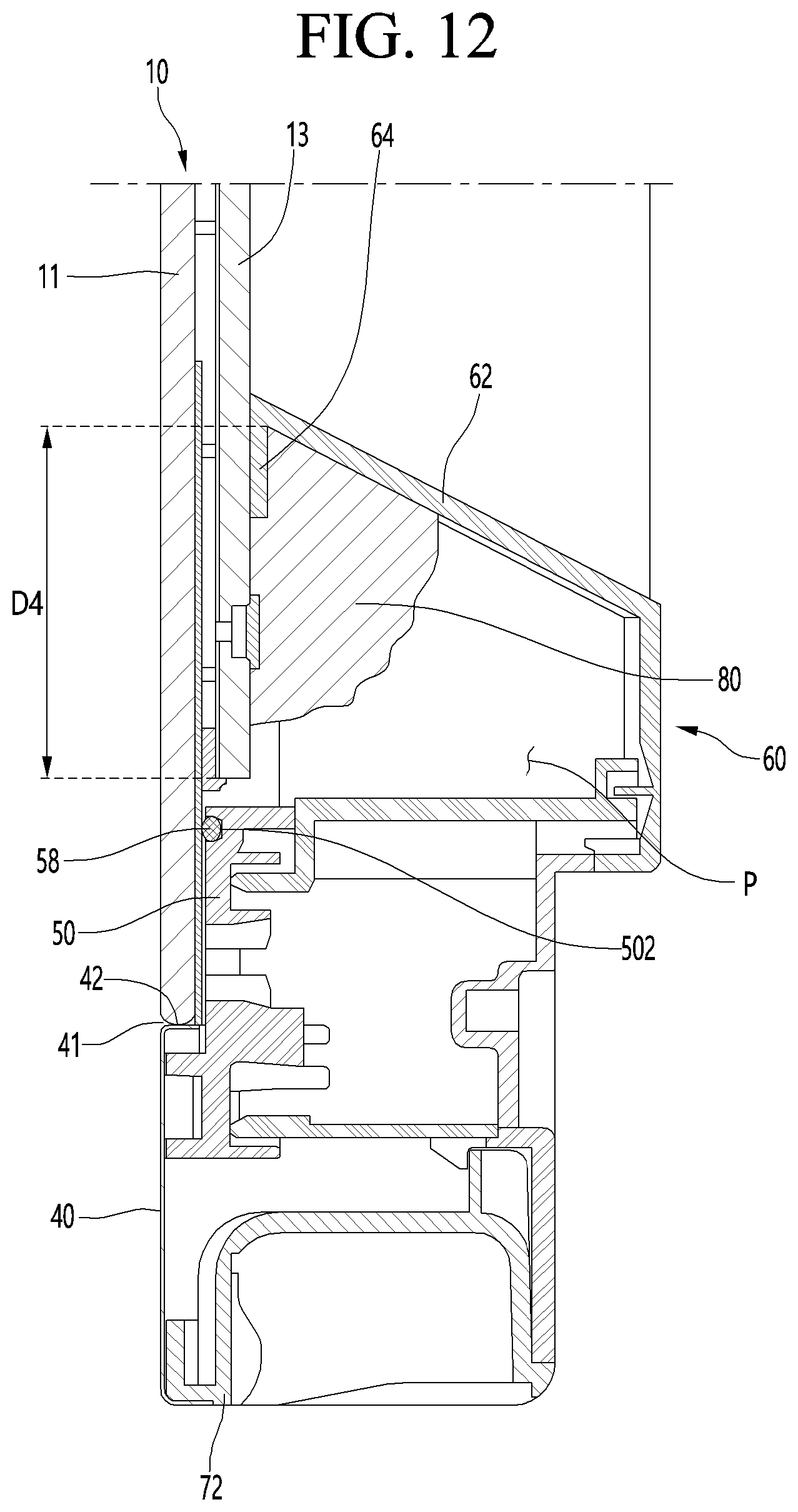 Patent US12320576 Figure 11 – Panel assembly, refrigerator, and home appliances