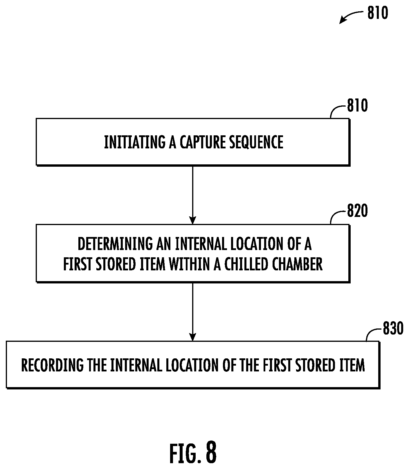 Patent US12320580 Figure 7 – Refrigerator appliance and methods of item location identification