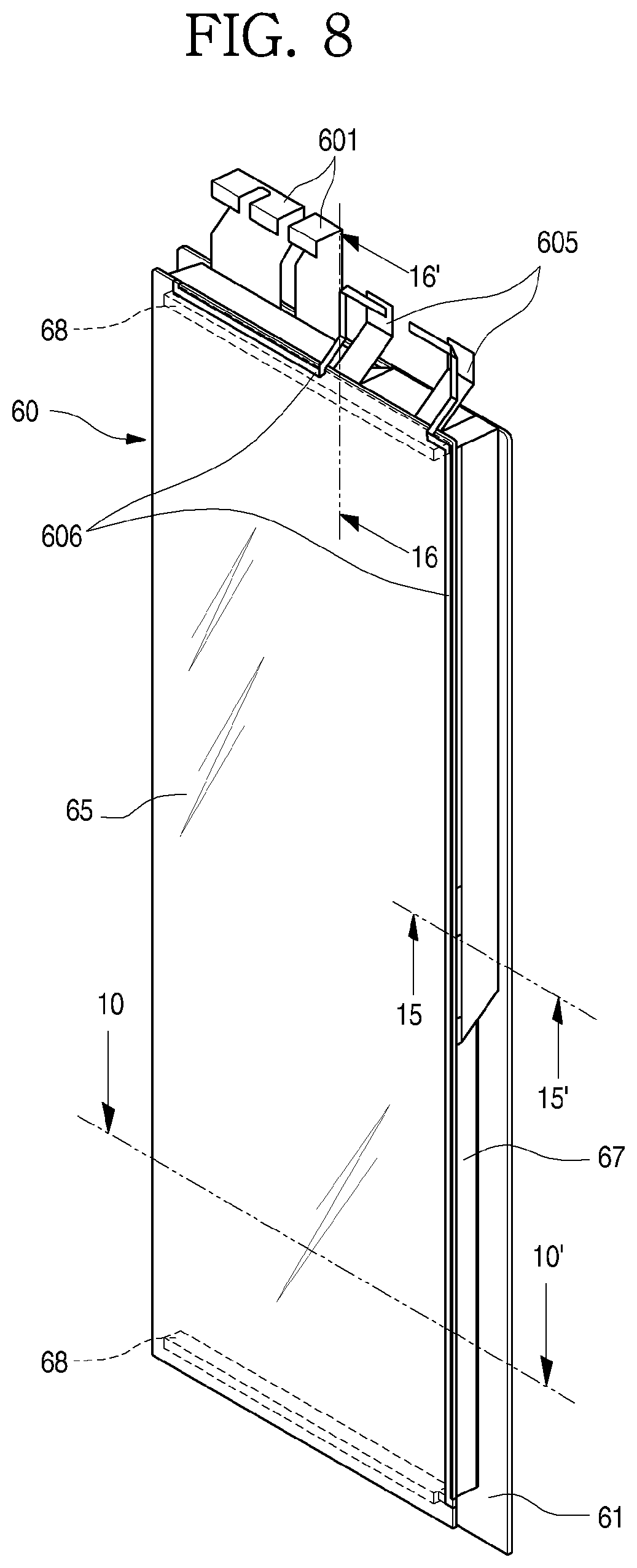 Patent US12320582 Figure 8 – Refrigerator