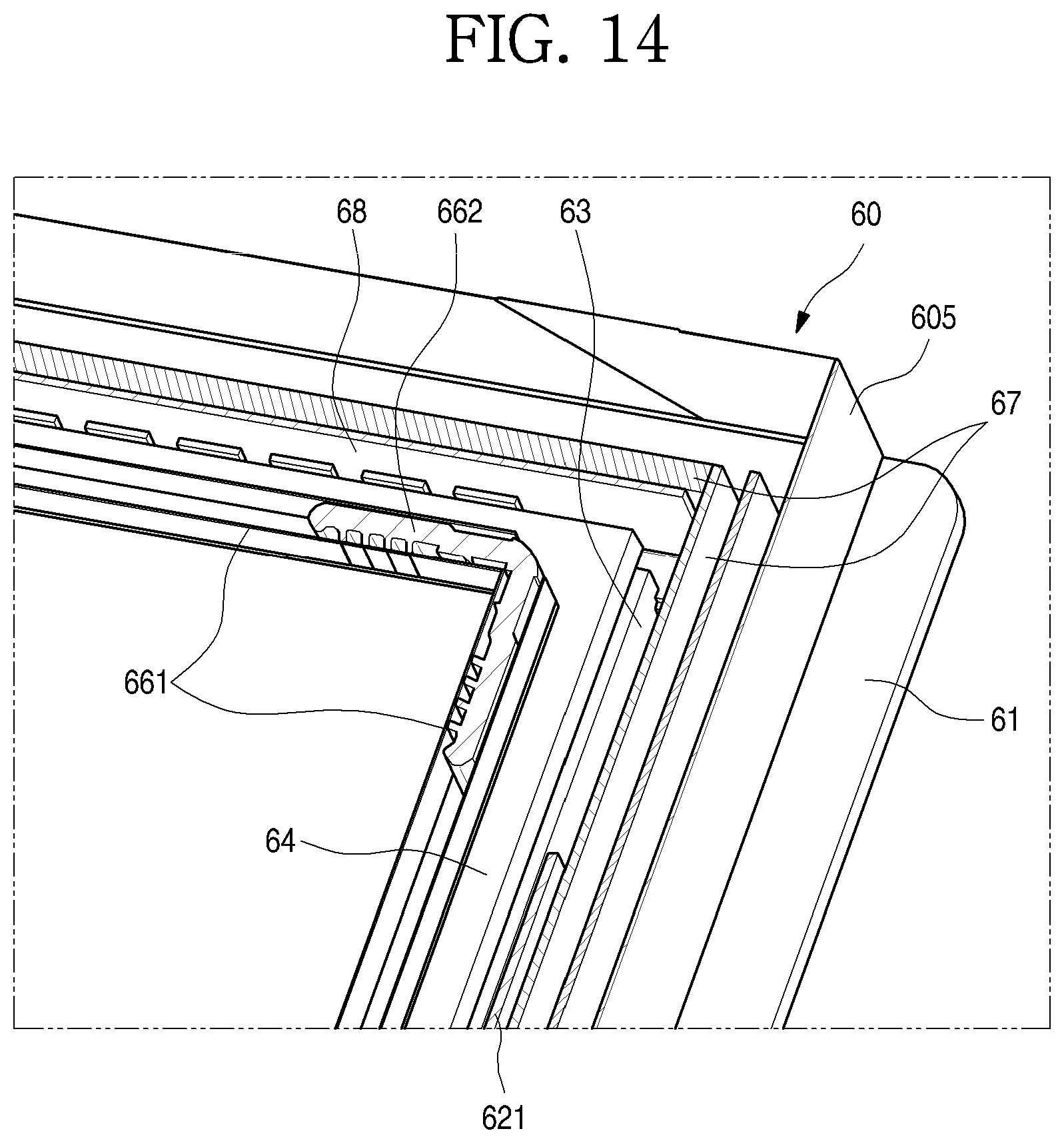 Patent US12320582 Figure 14 – Refrigerator