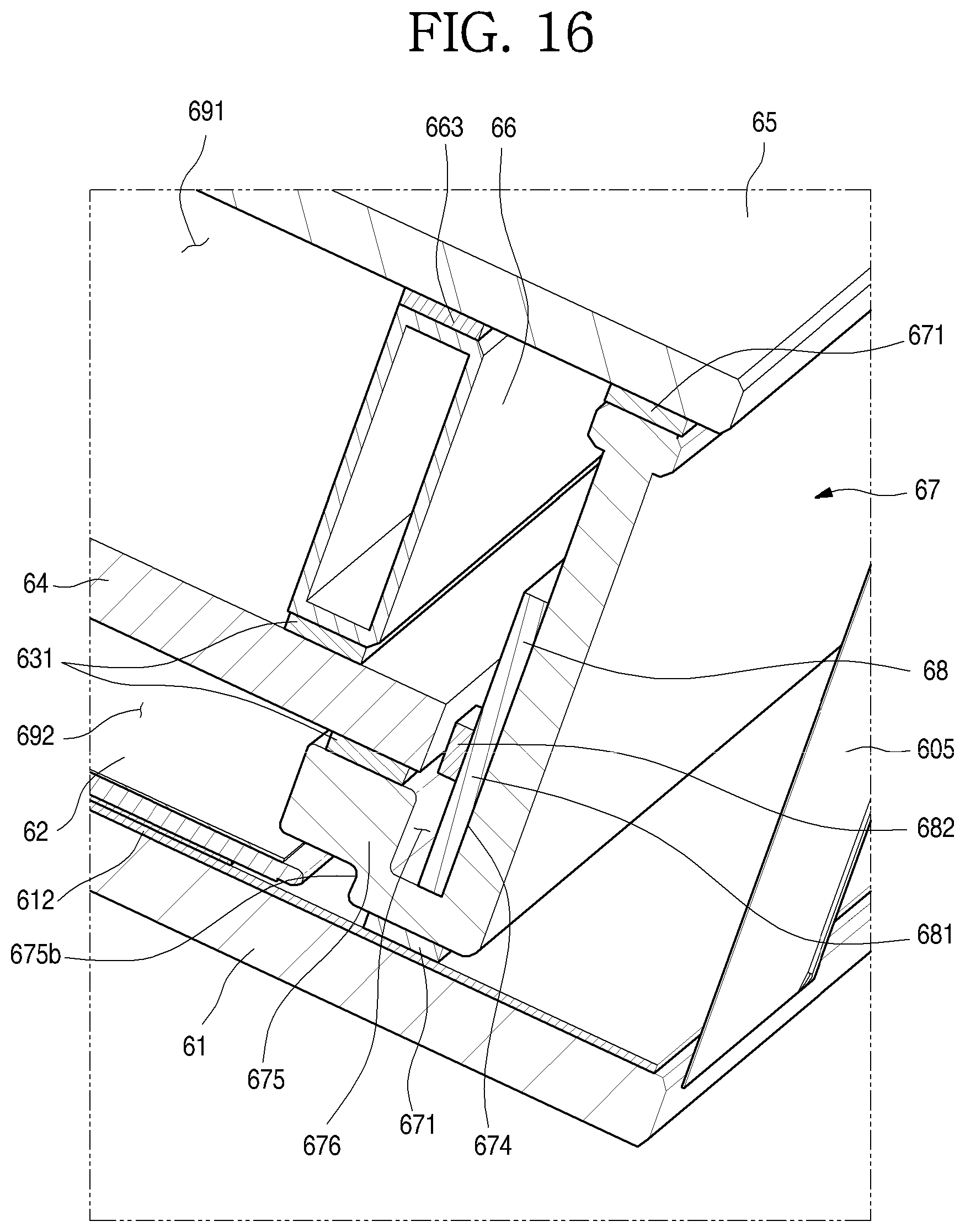 Patent US12320582 Figure 16 – Refrigerator