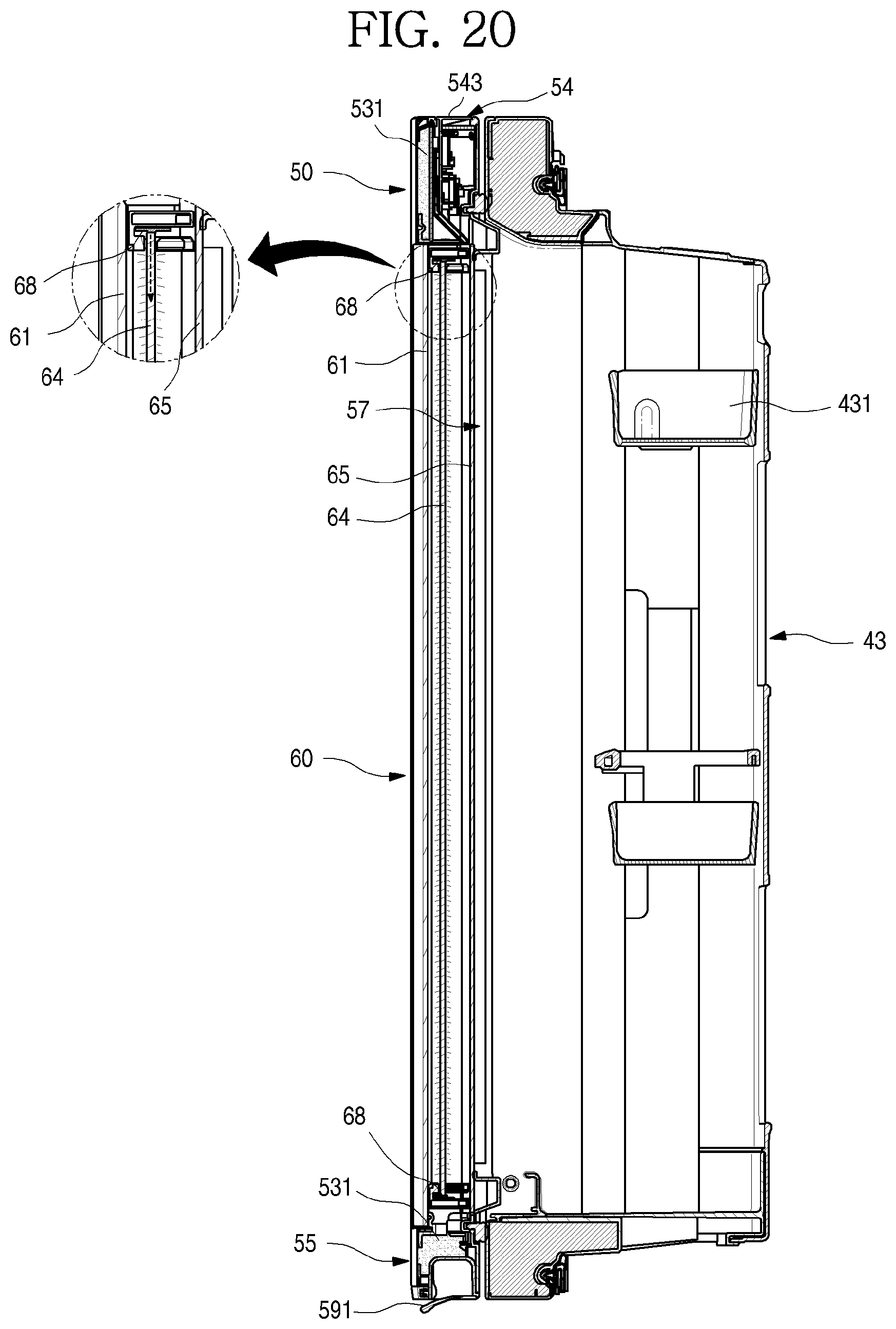 Patent US12320582 Figure 20 – Refrigerator