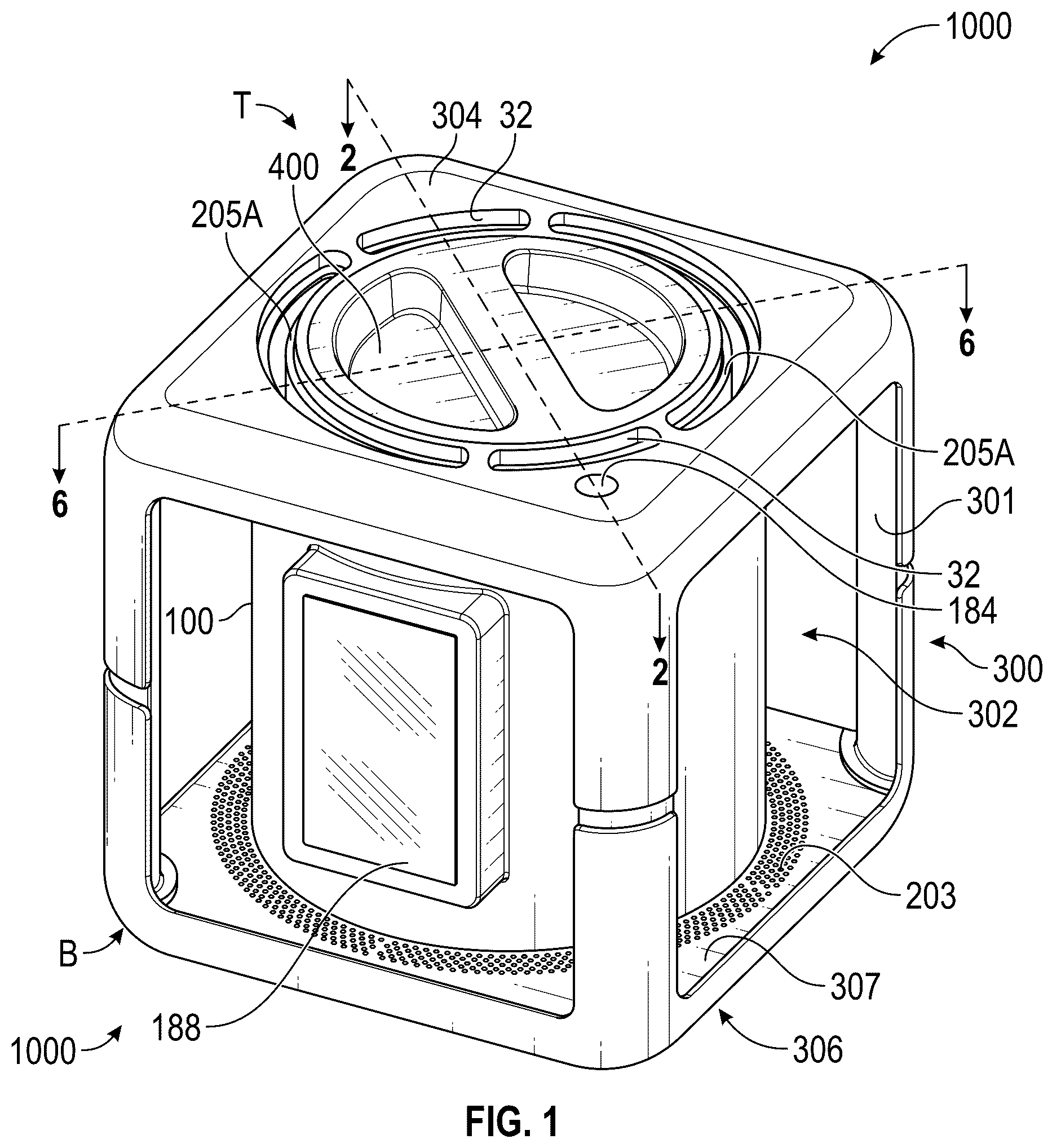 Patent US12320584 Figure 1 – Portable cooler
