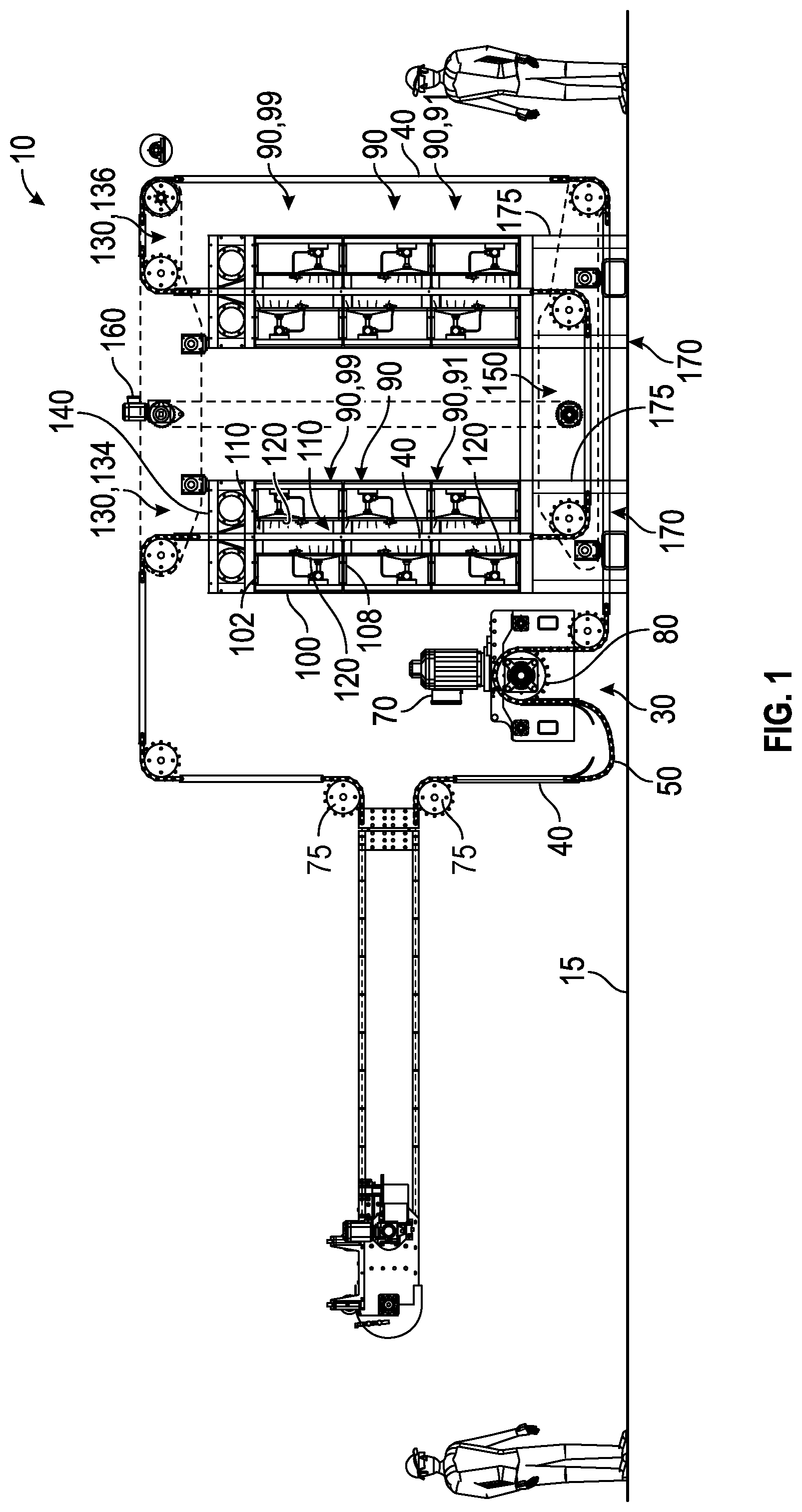 Patent US12320589 — Energy treatment apparatus for fabric webs — Figure 1
