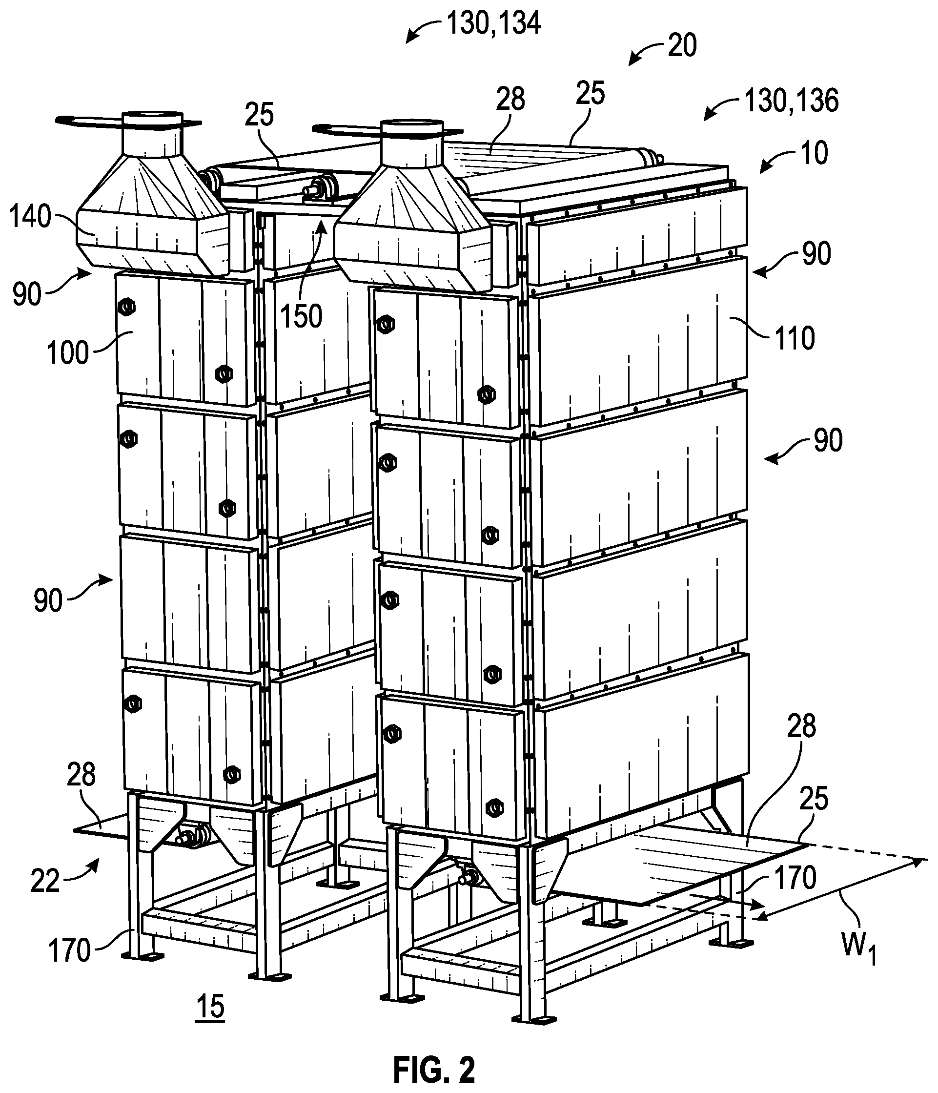 Patent US12320589 Figure 2 – Energy treatment apparatus for fabric webs