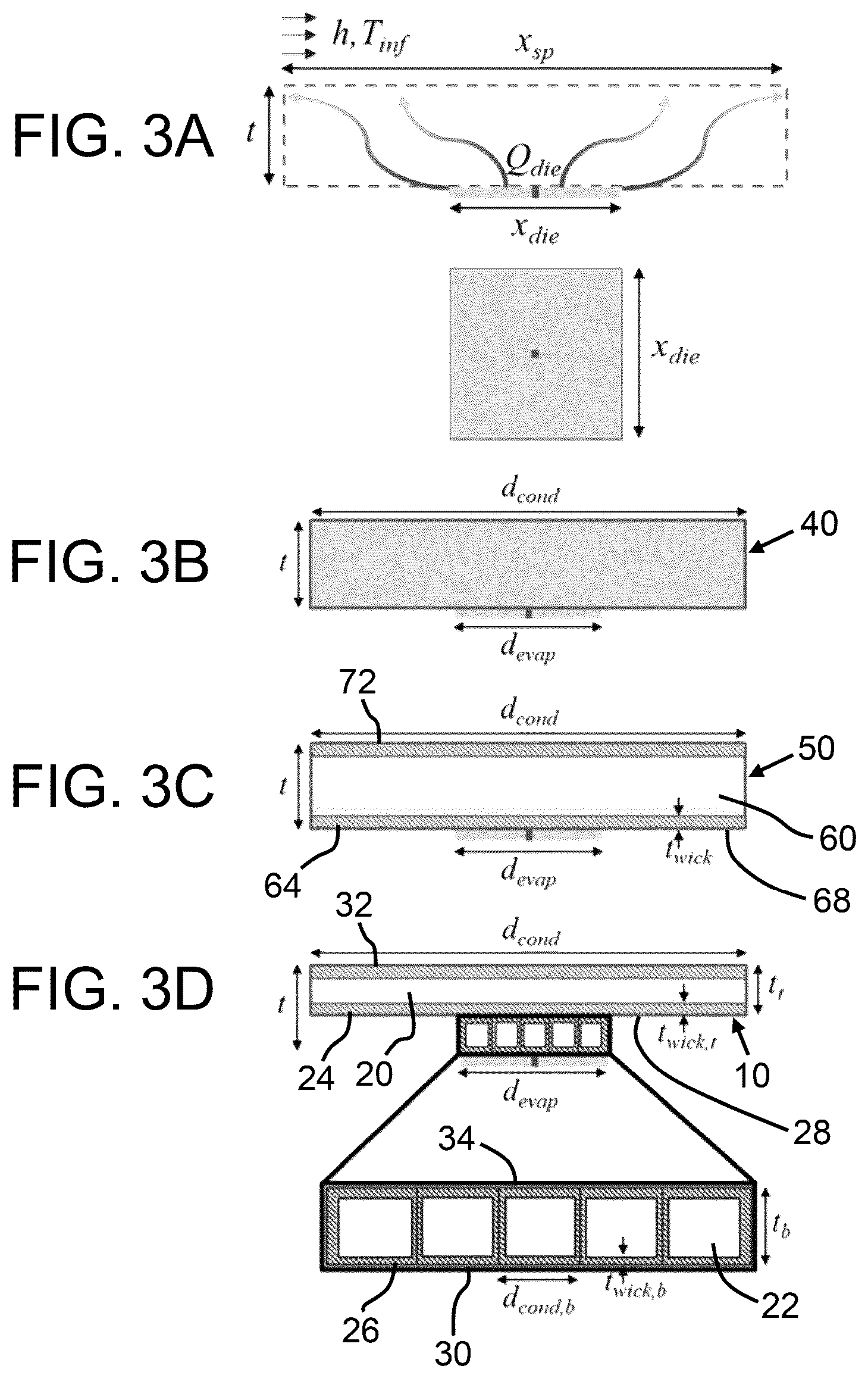Patent US12320592 Figure 3 – Vapor chamber devices and methods of dissipating heat therewith