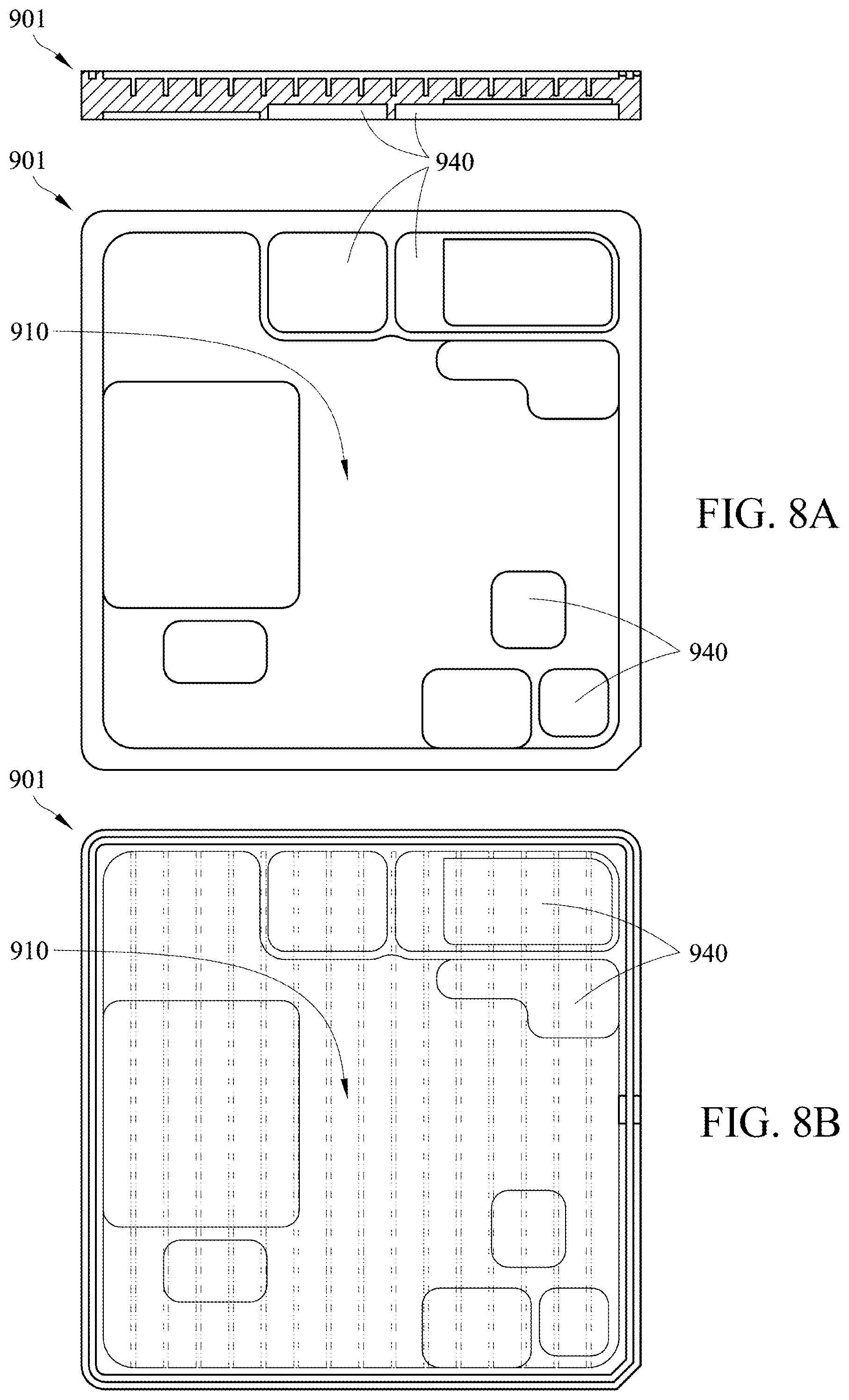 Patent US12320593 Figure 8 – Integrated vapor chamber