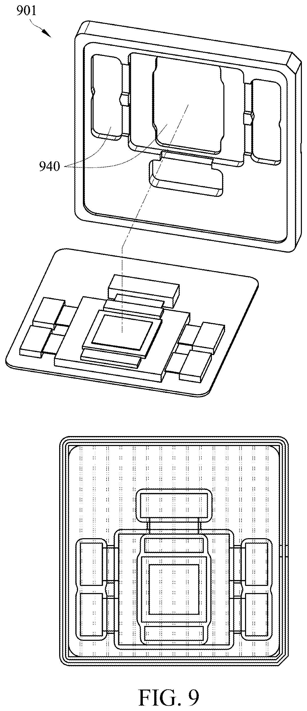 Patent US12320593 Figure 9 – Integrated vapor chamber