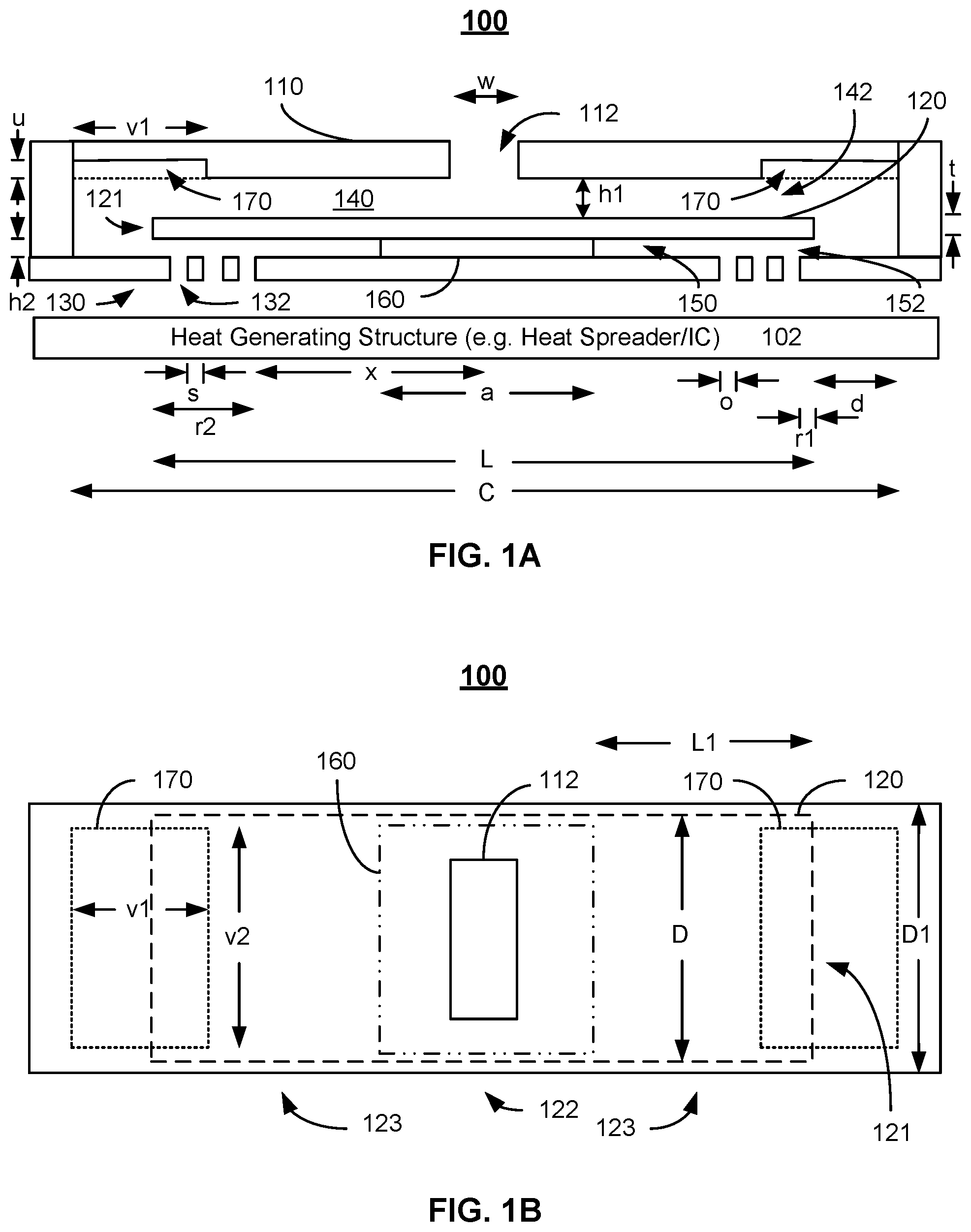 Patent US12320595 Figure 1 – Top chamber cavities for center-pinned actuators