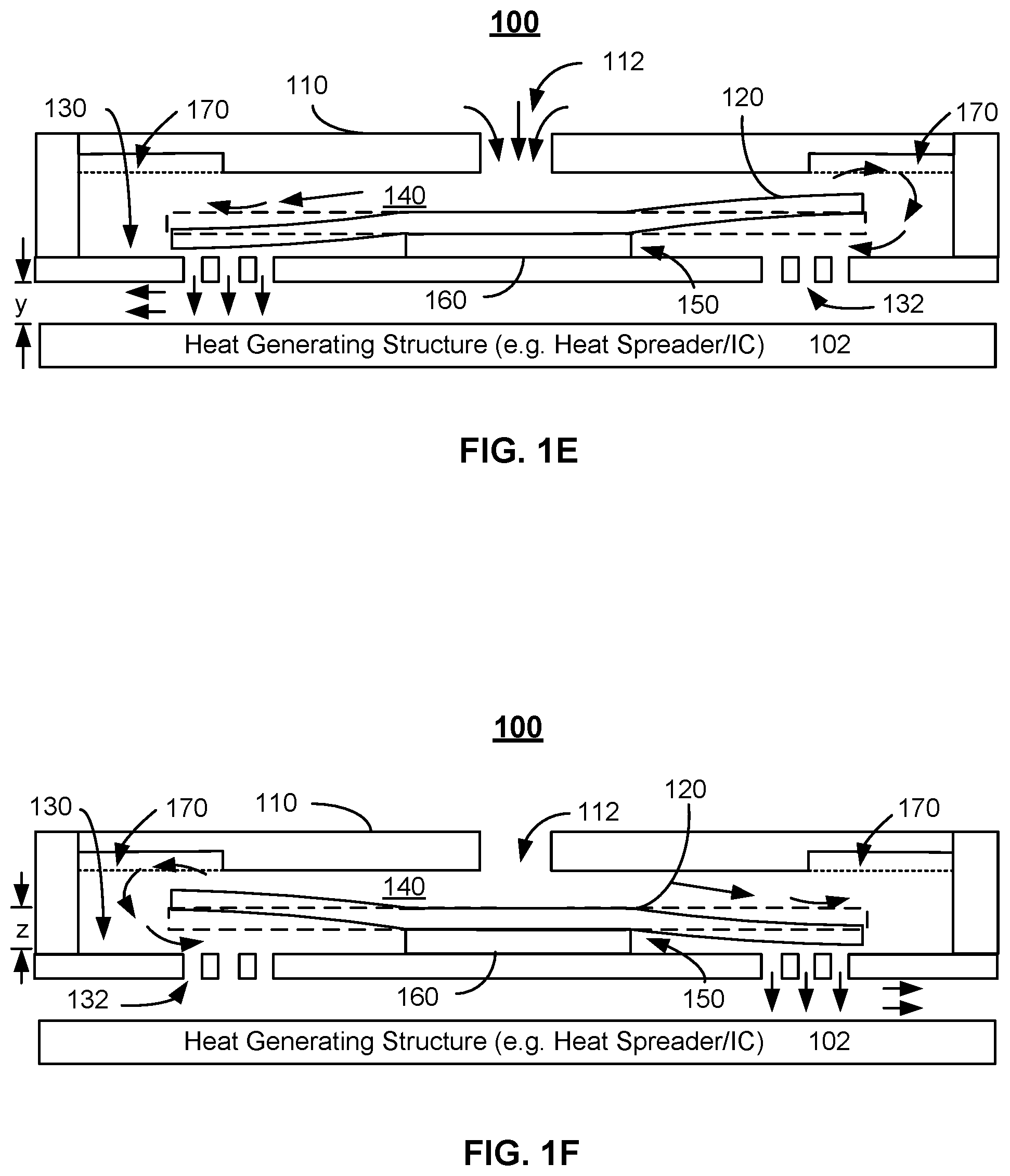 Patent US12320595 Figure 3 – Top chamber cavities for center-pinned actuators