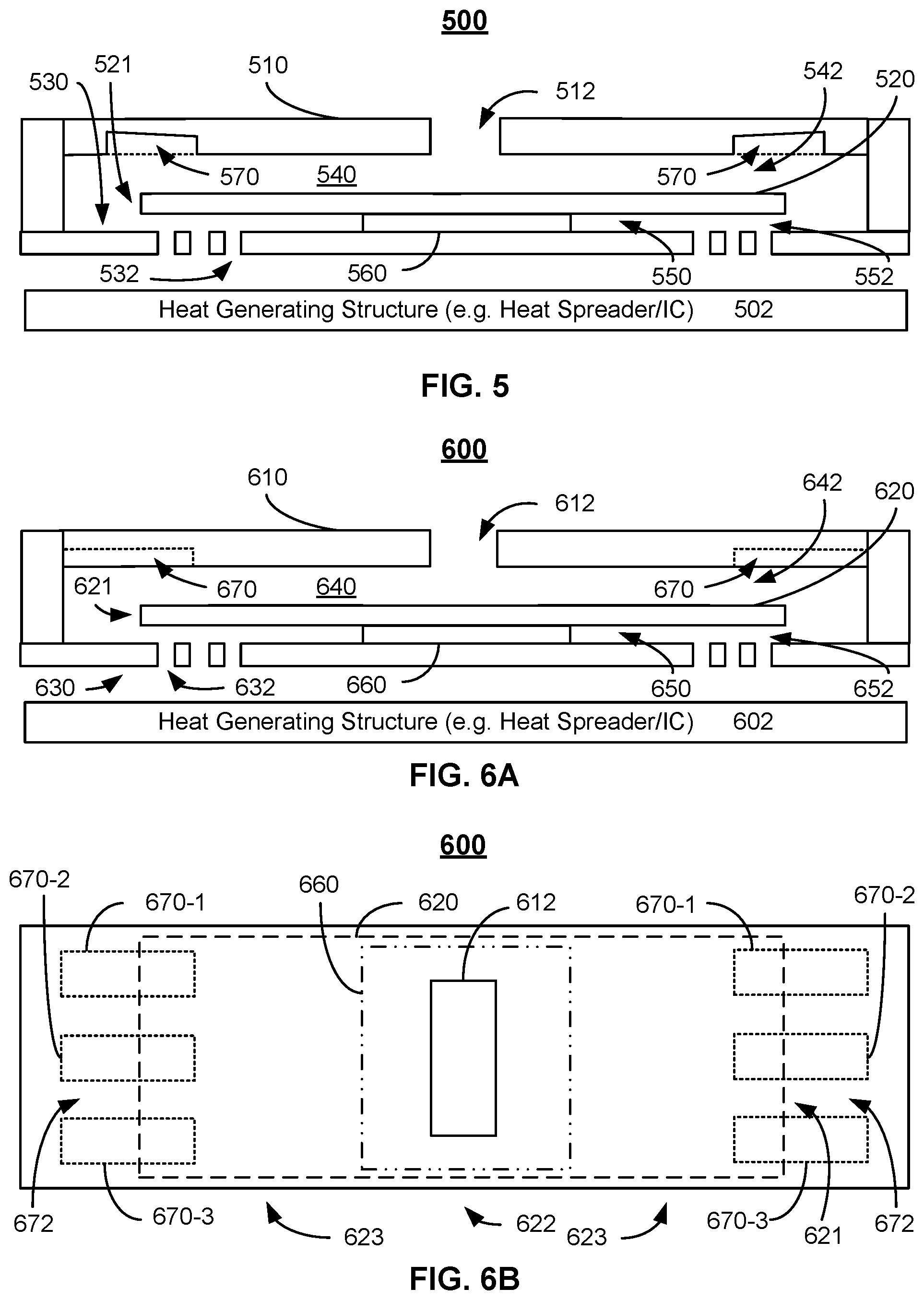 Patent US12320595 Figure 6 – Top chamber cavities for center-pinned actuators