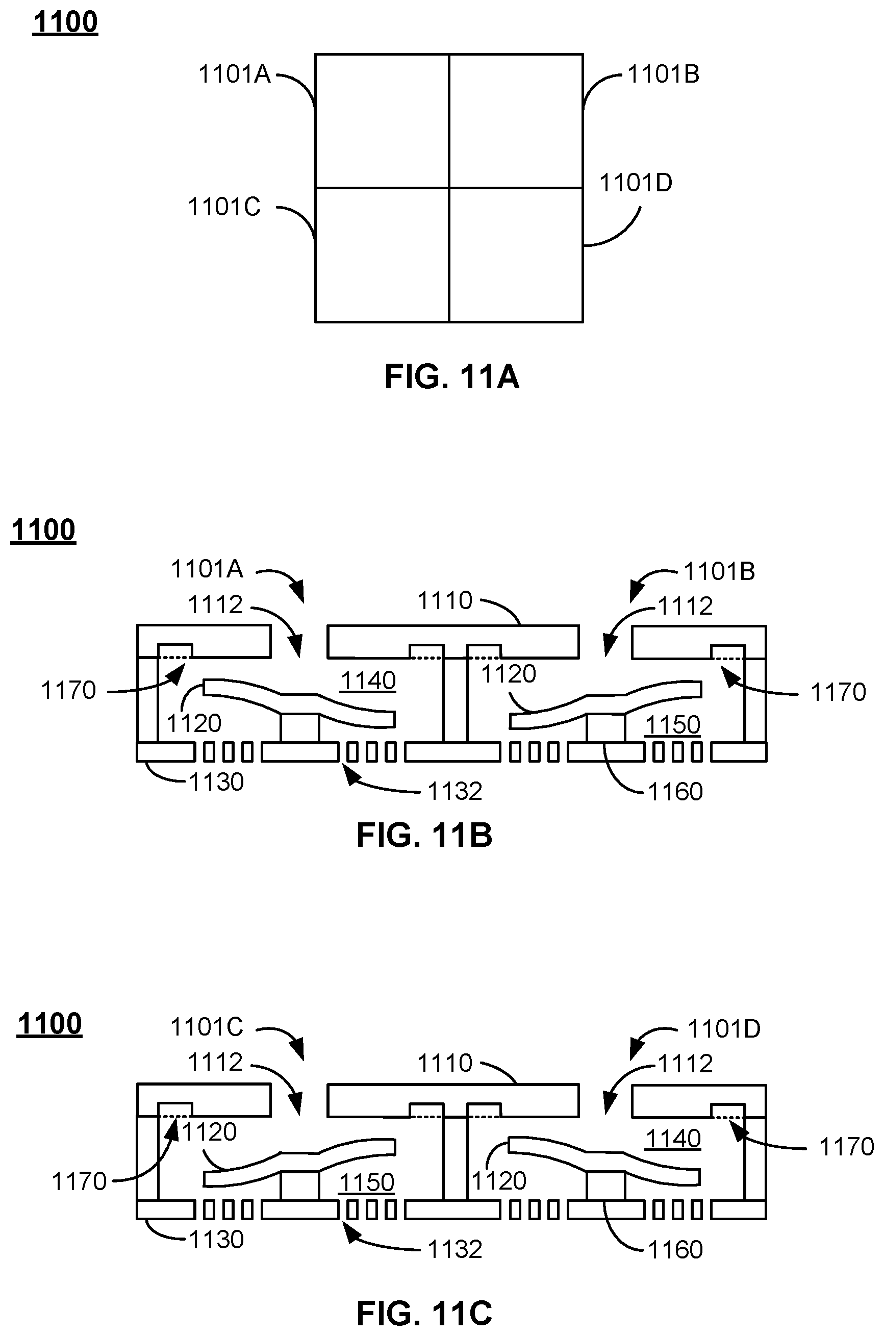 Patent US12320595 Figure 9 – Top chamber cavities for center-pinned actuators