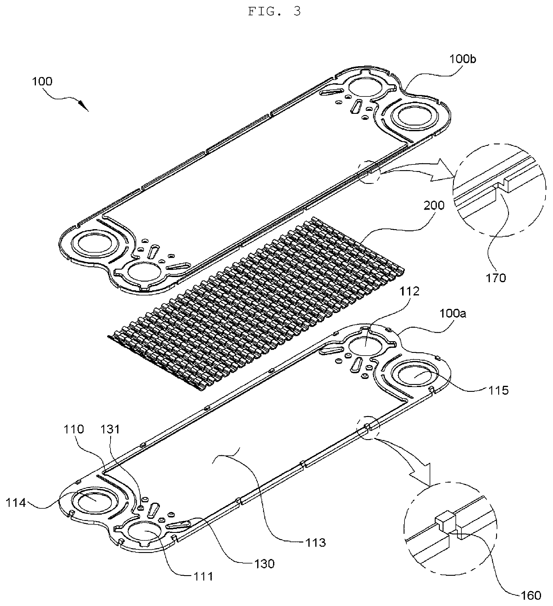 Patent US12320597 Figure 3 – Plate-type heat exchanger