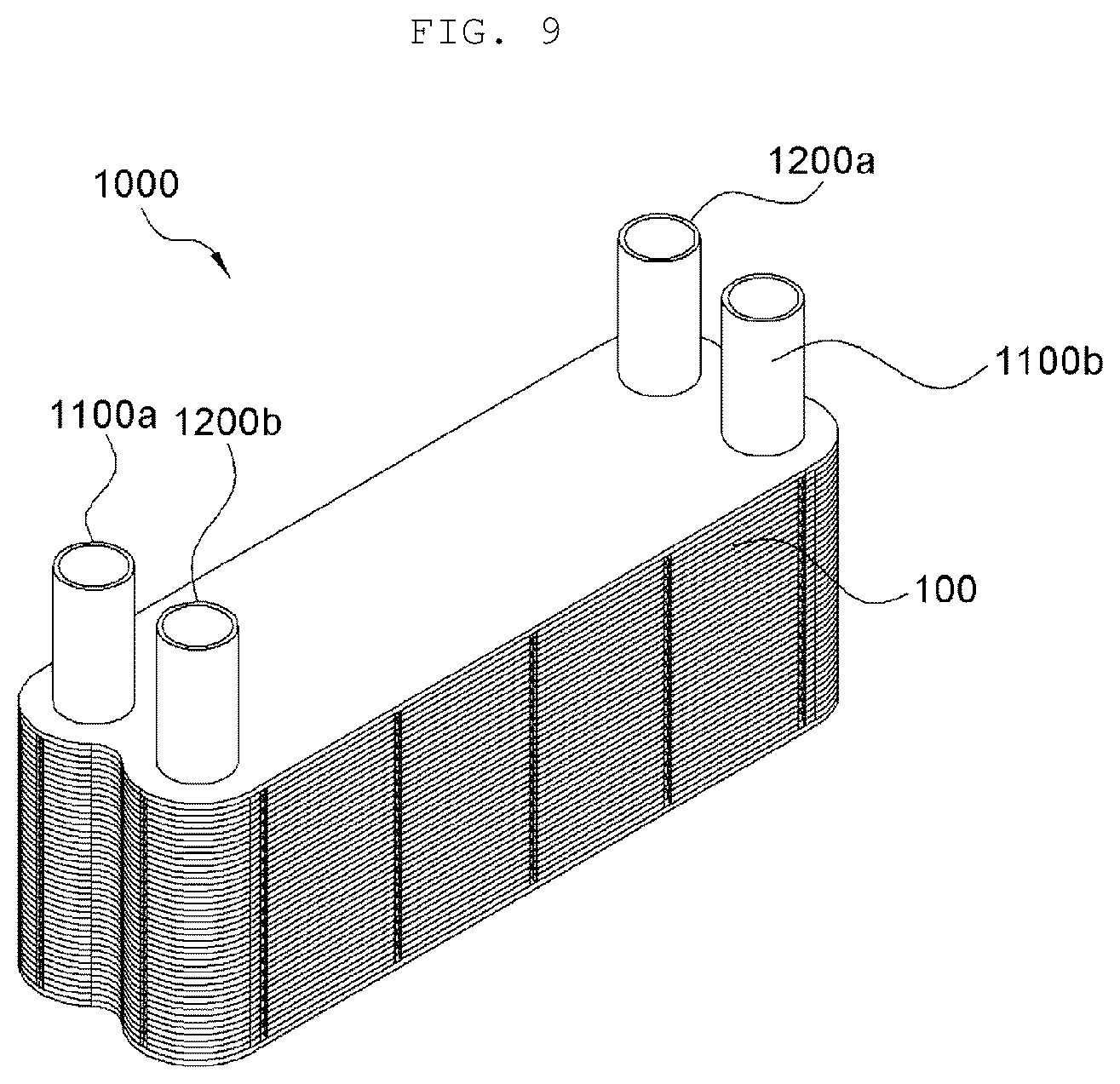 Patent US12320597 Figure 9 – Plate-type heat exchanger