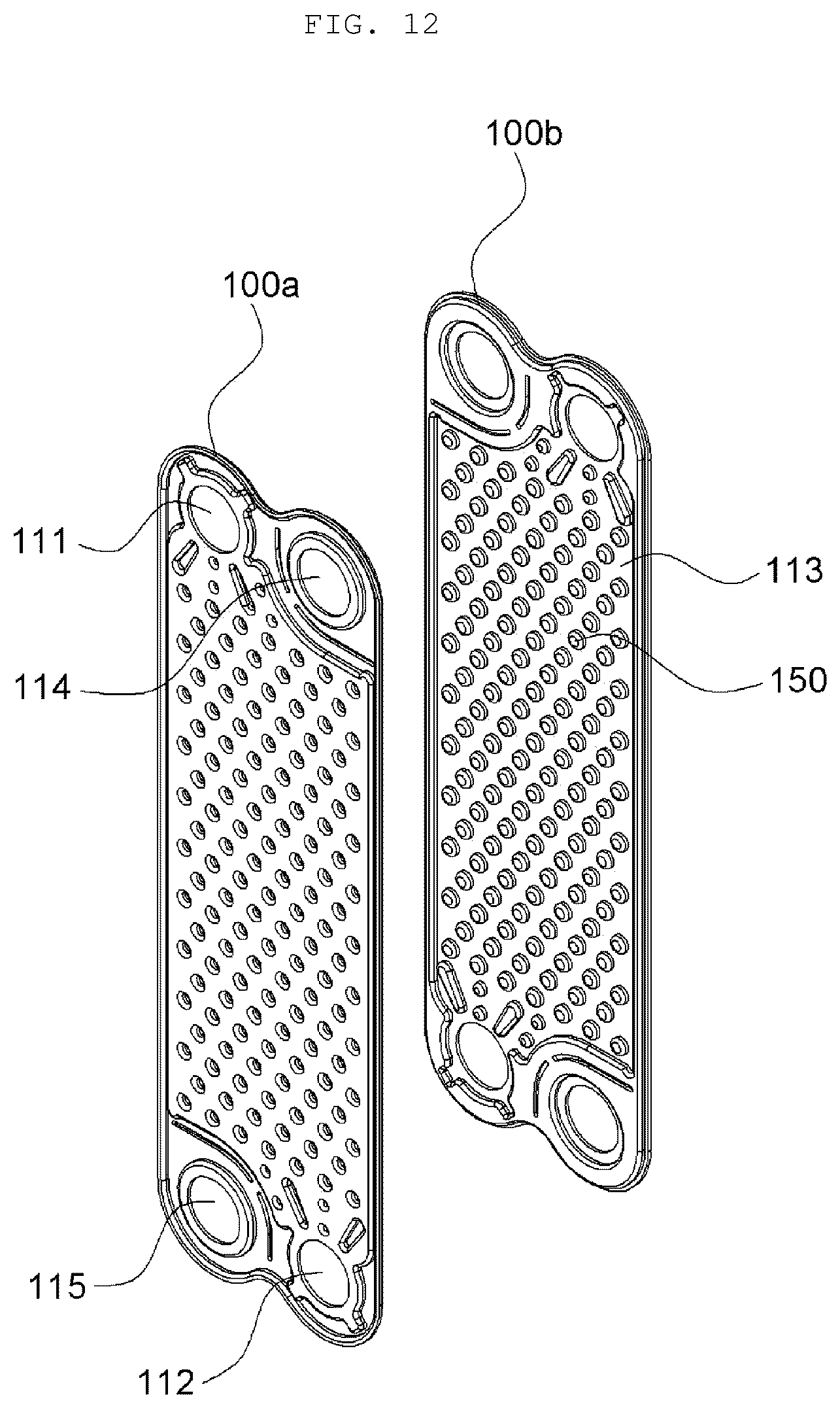 Patent US12320597 Figure 12 – Plate-type heat exchanger