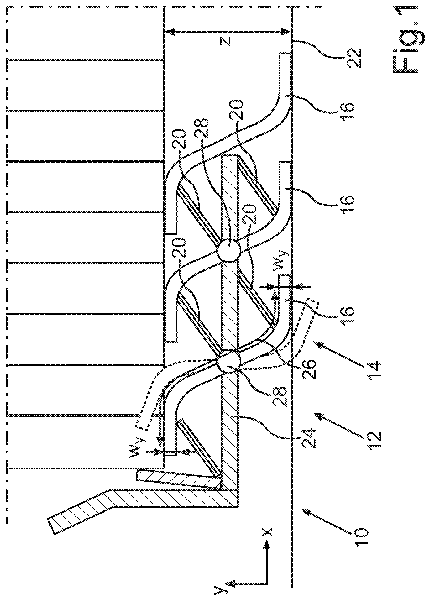 Patent US12320598 Figure 1 – Heat conduction device for an electric energy storage of a motor vehicle