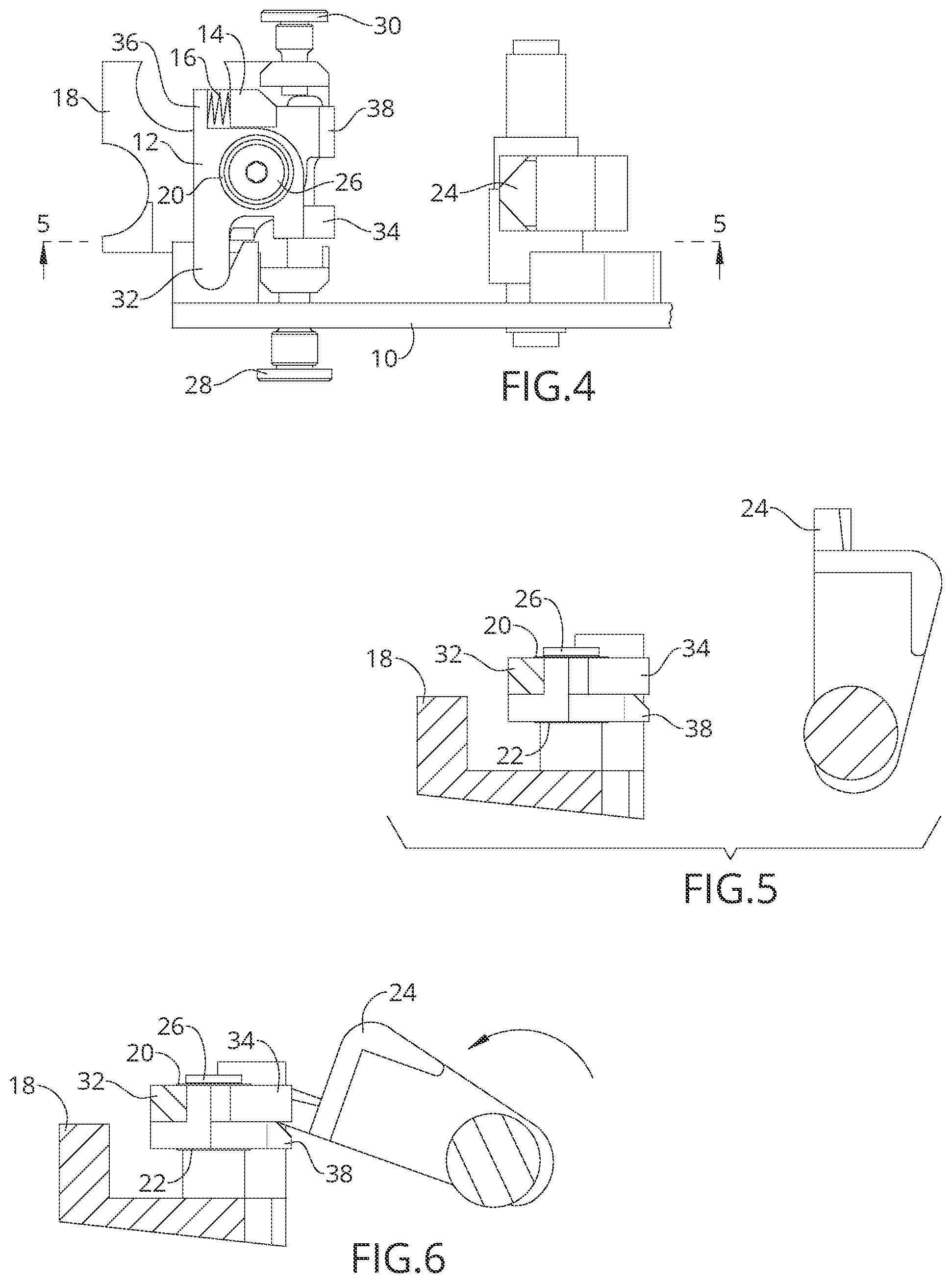 Patent US12320600 Figure 3 – Reduced friction, low profile trigger mechanism