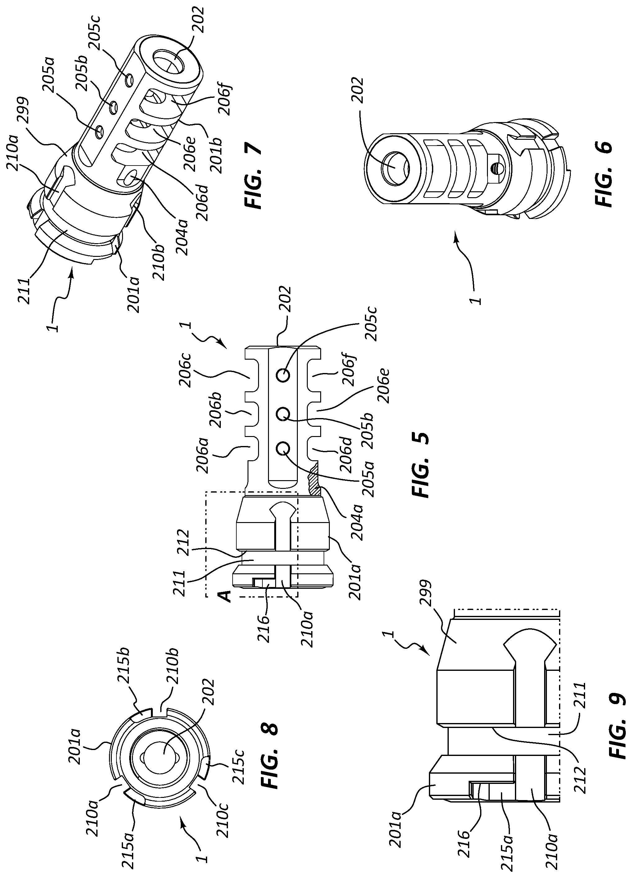 Patent US12320602 Figure 4 – Firearm muzzle attachment apparatus