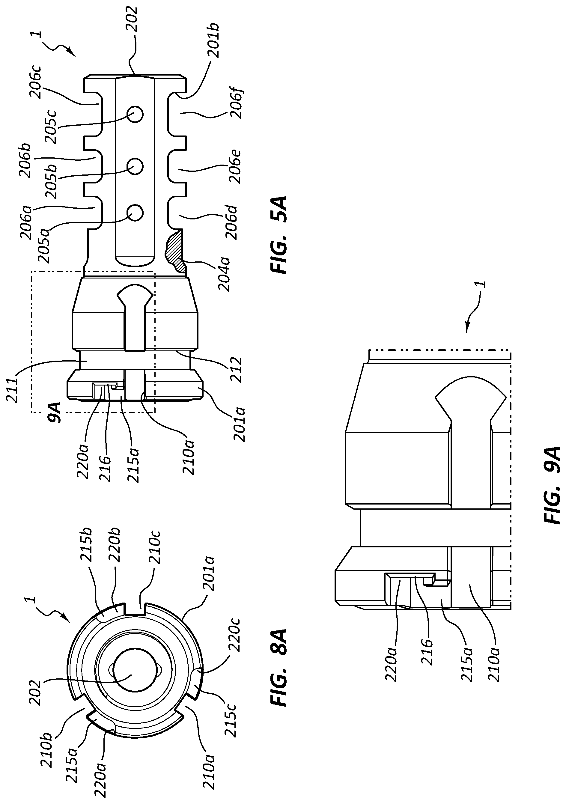 Patent US12320602 Figure 5 – Firearm muzzle attachment apparatus