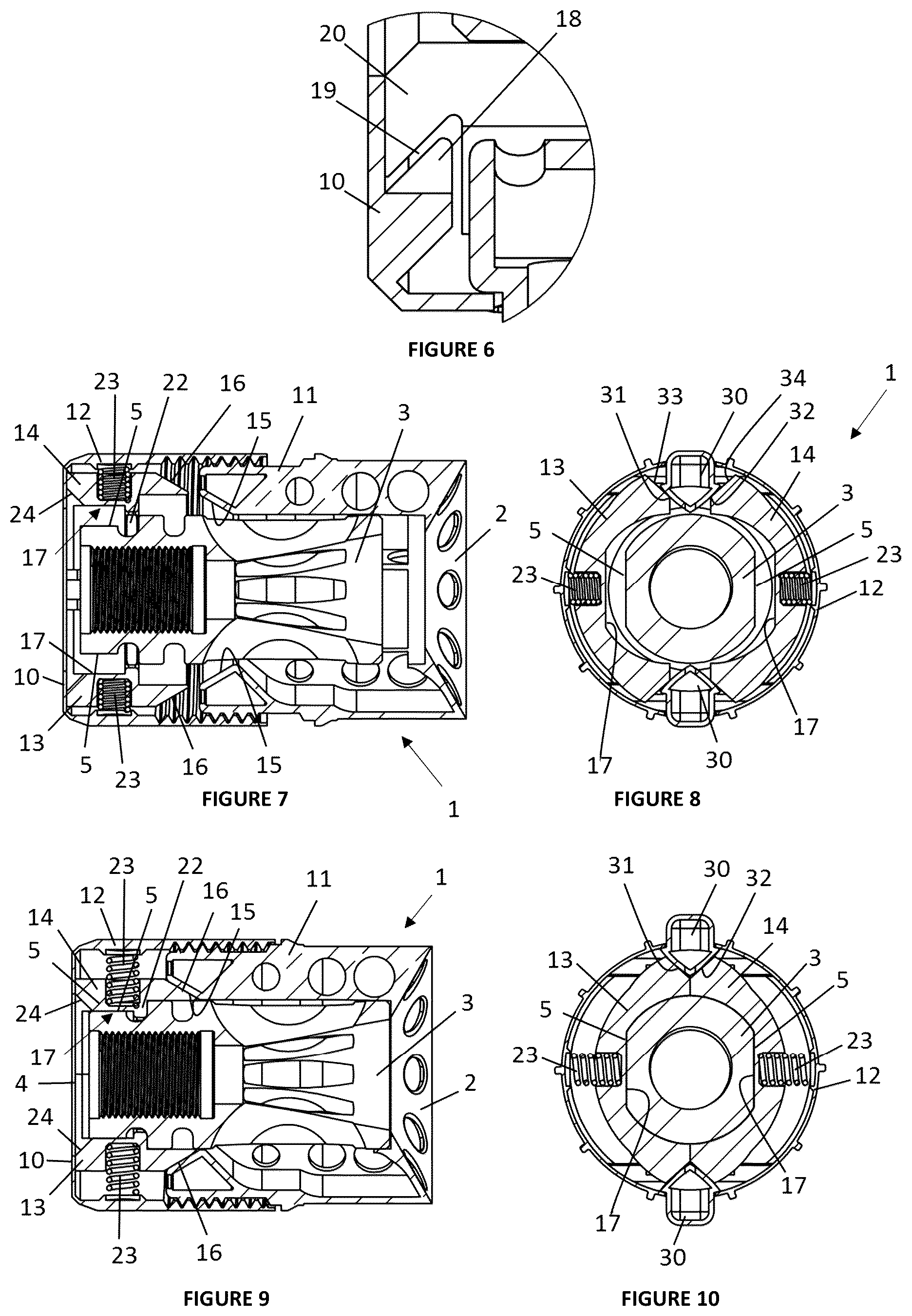 Patent US12320605 Figure 3 – Connector for a firearm accessory