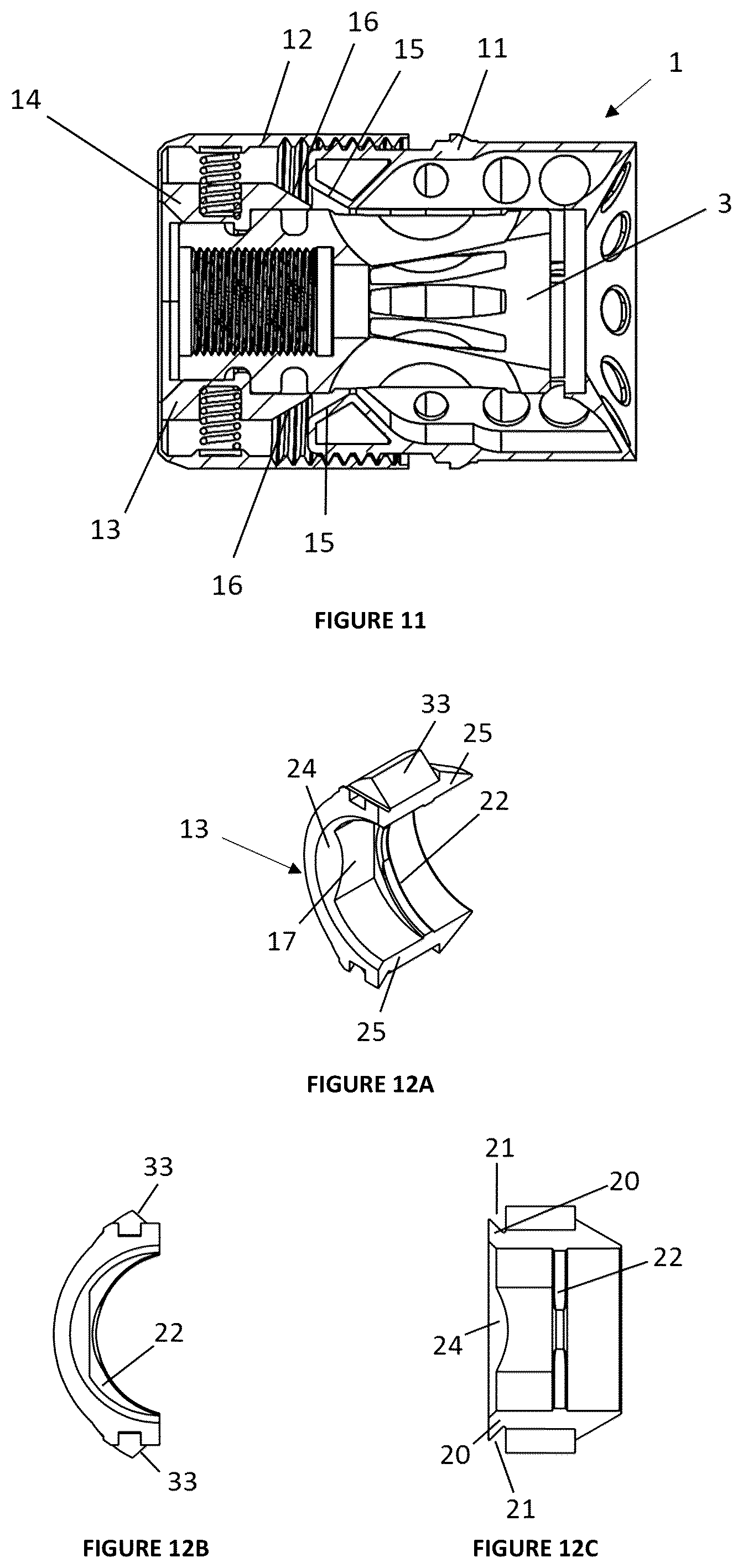 Patent US12320605 Figure 4 – Connector for a firearm accessory