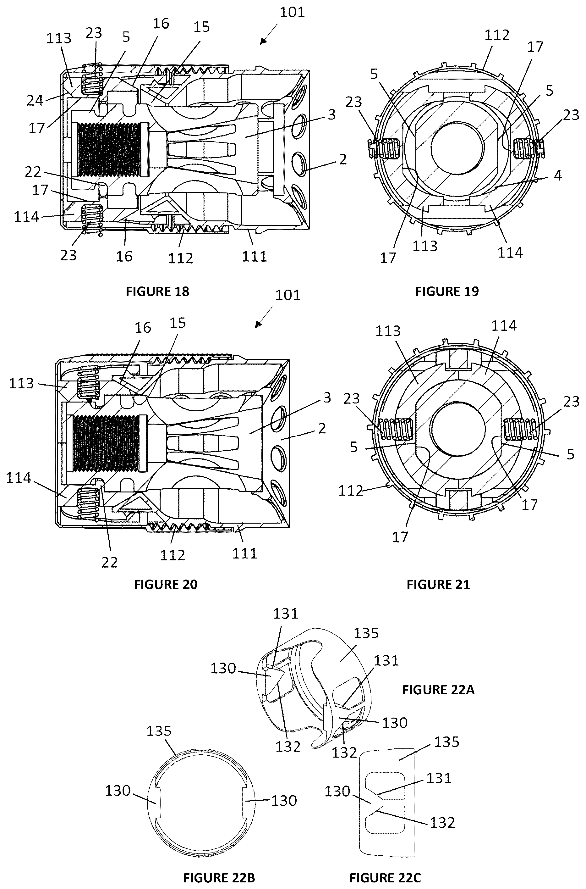 Patent US12320605 Figure 7 – Connector for a firearm accessory