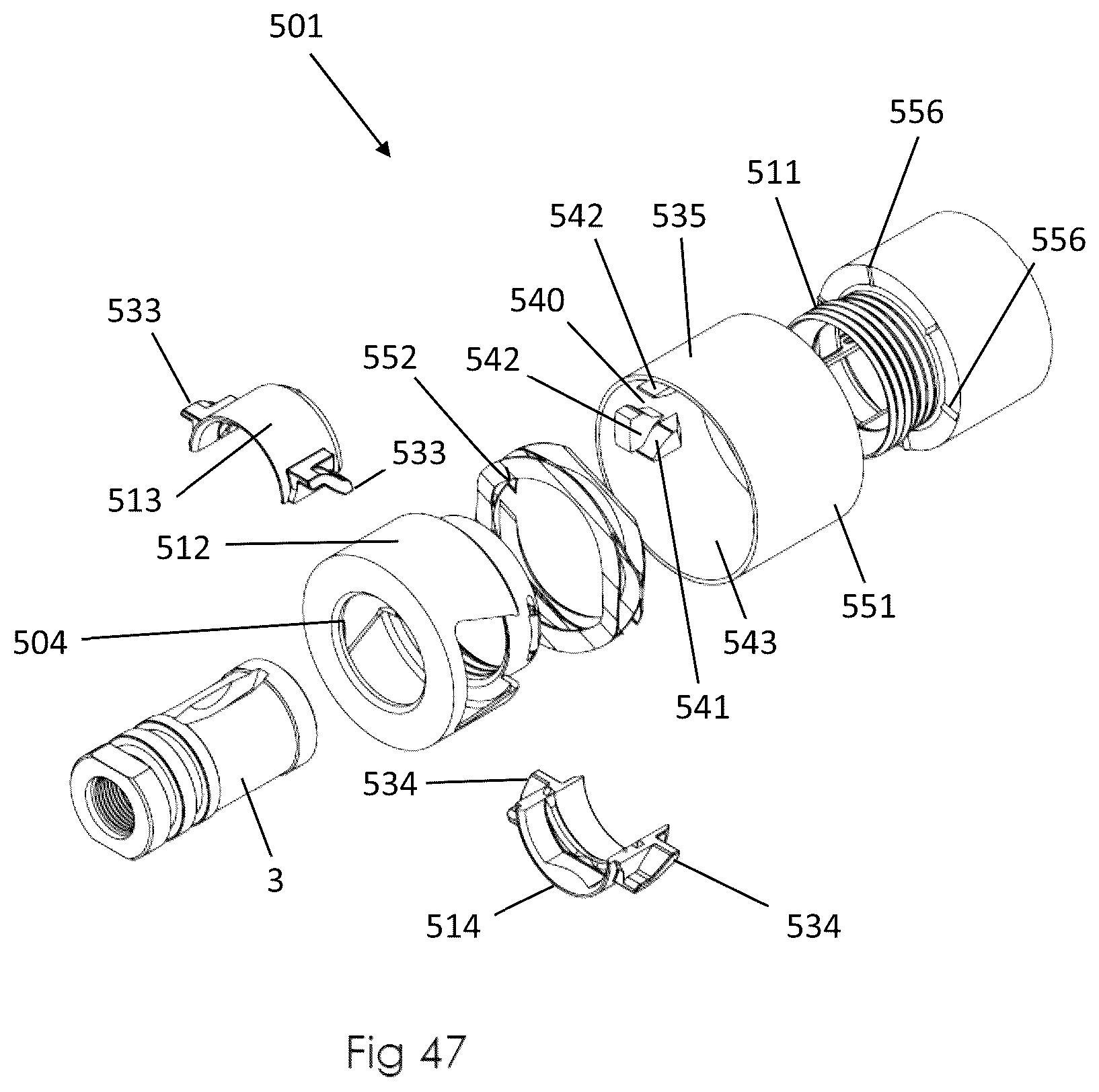 Patent US12320605 Figure 16 – Connector for a firearm accessory