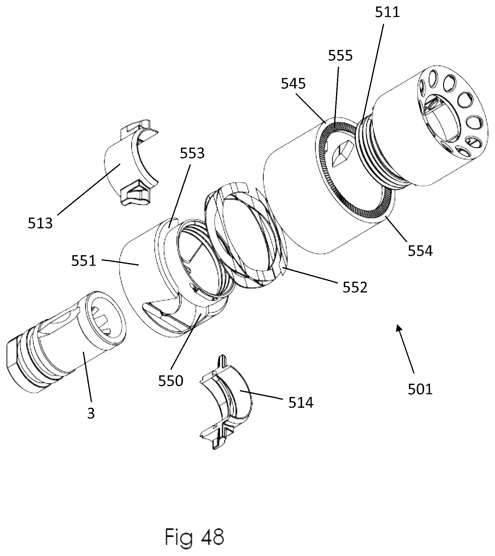 Patent US12320605 Figure 17 – Connector for a firearm accessory