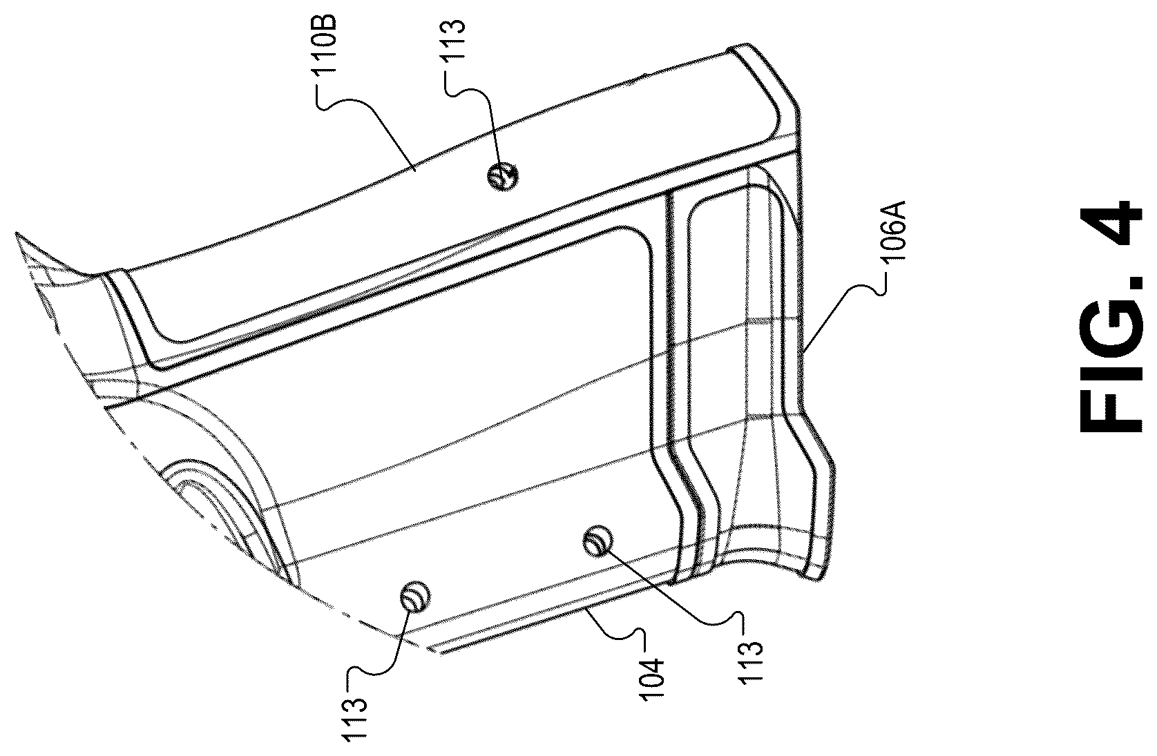 Patent US12320606 Figure 4 – Modular pistol grip
