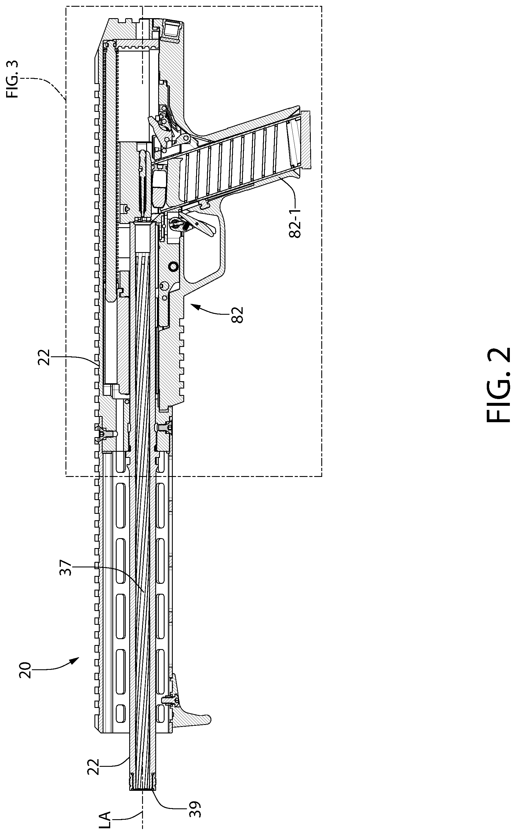 Patent US12320608 Figure 2 – Bolt assembly for firearm
