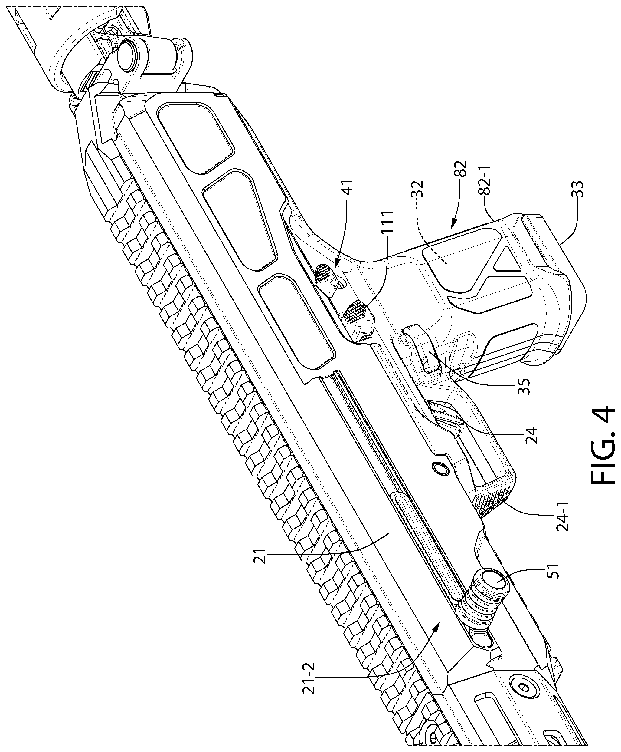Patent US12320608 Figure 4 – Bolt assembly for firearm