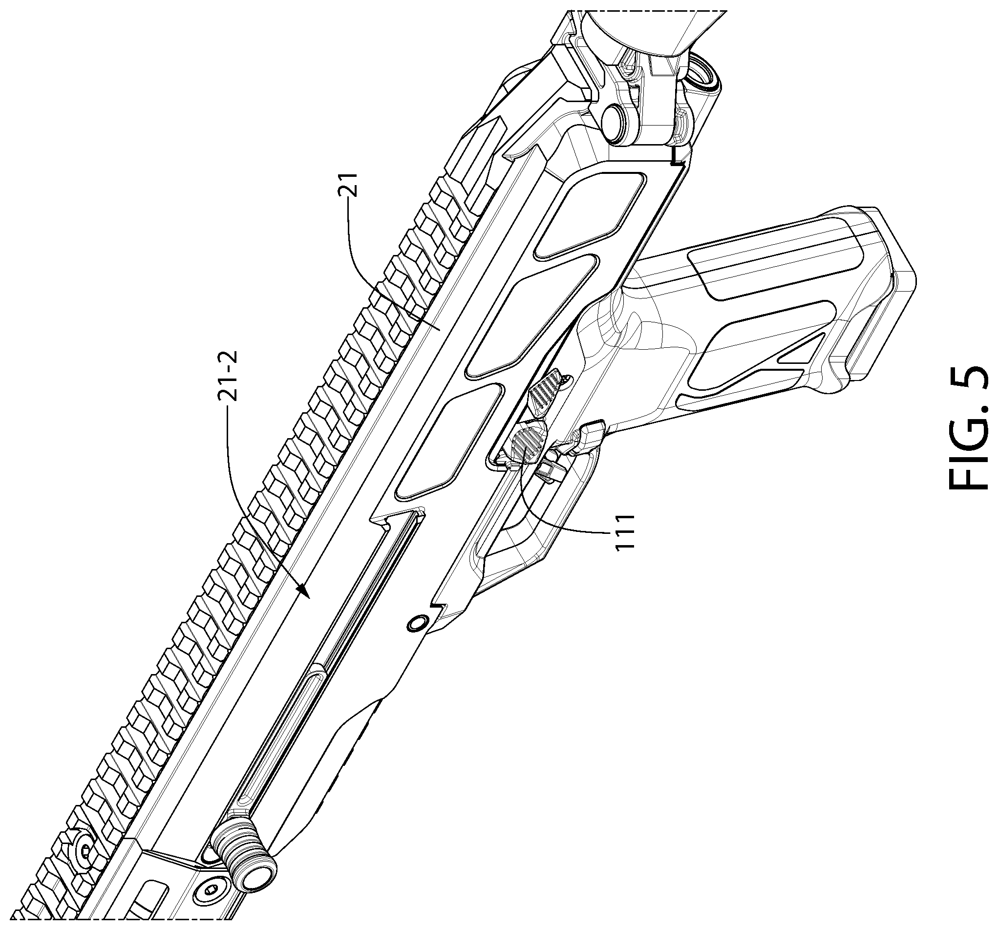 Patent US12320608 Figure 5 – Bolt assembly for firearm