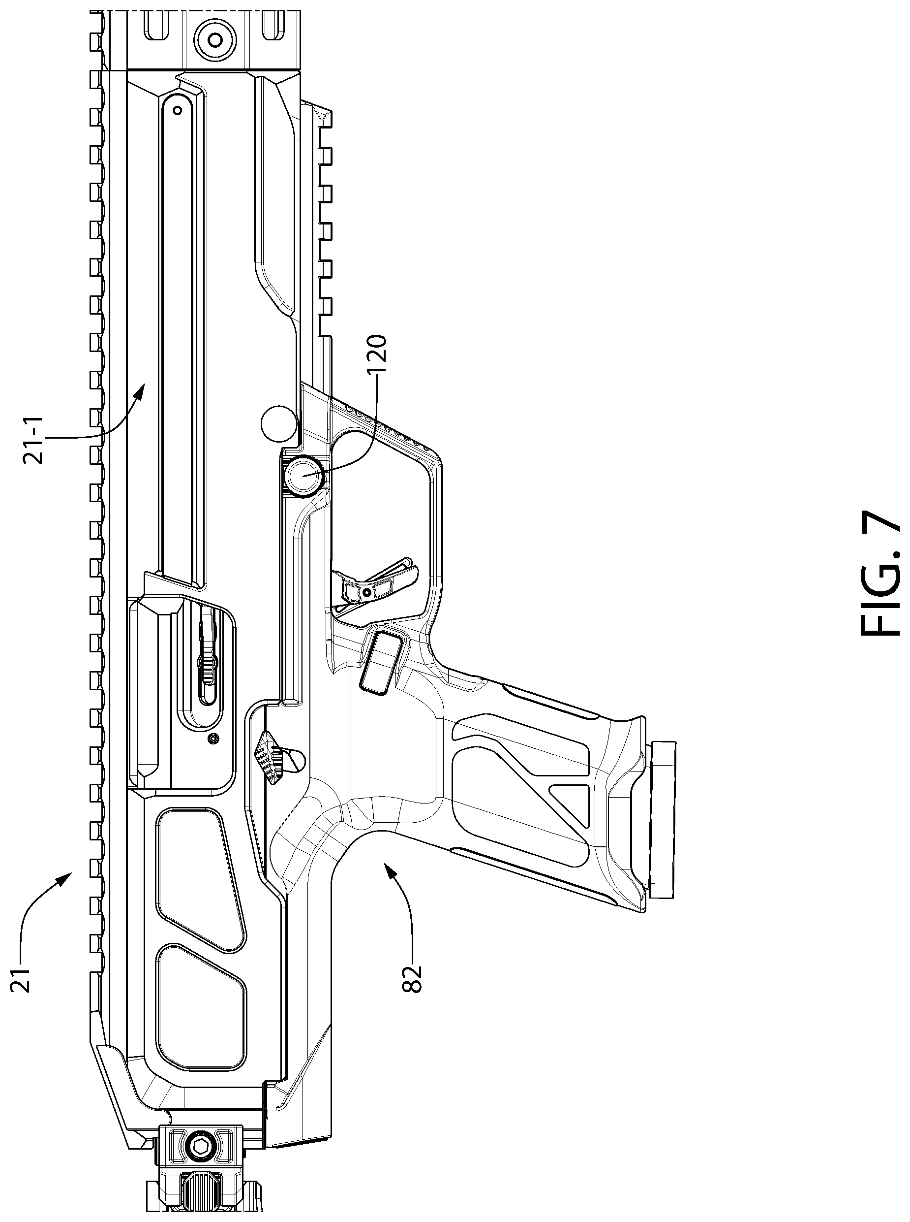 Patent US12320608 Figure 7 – Bolt assembly for firearm