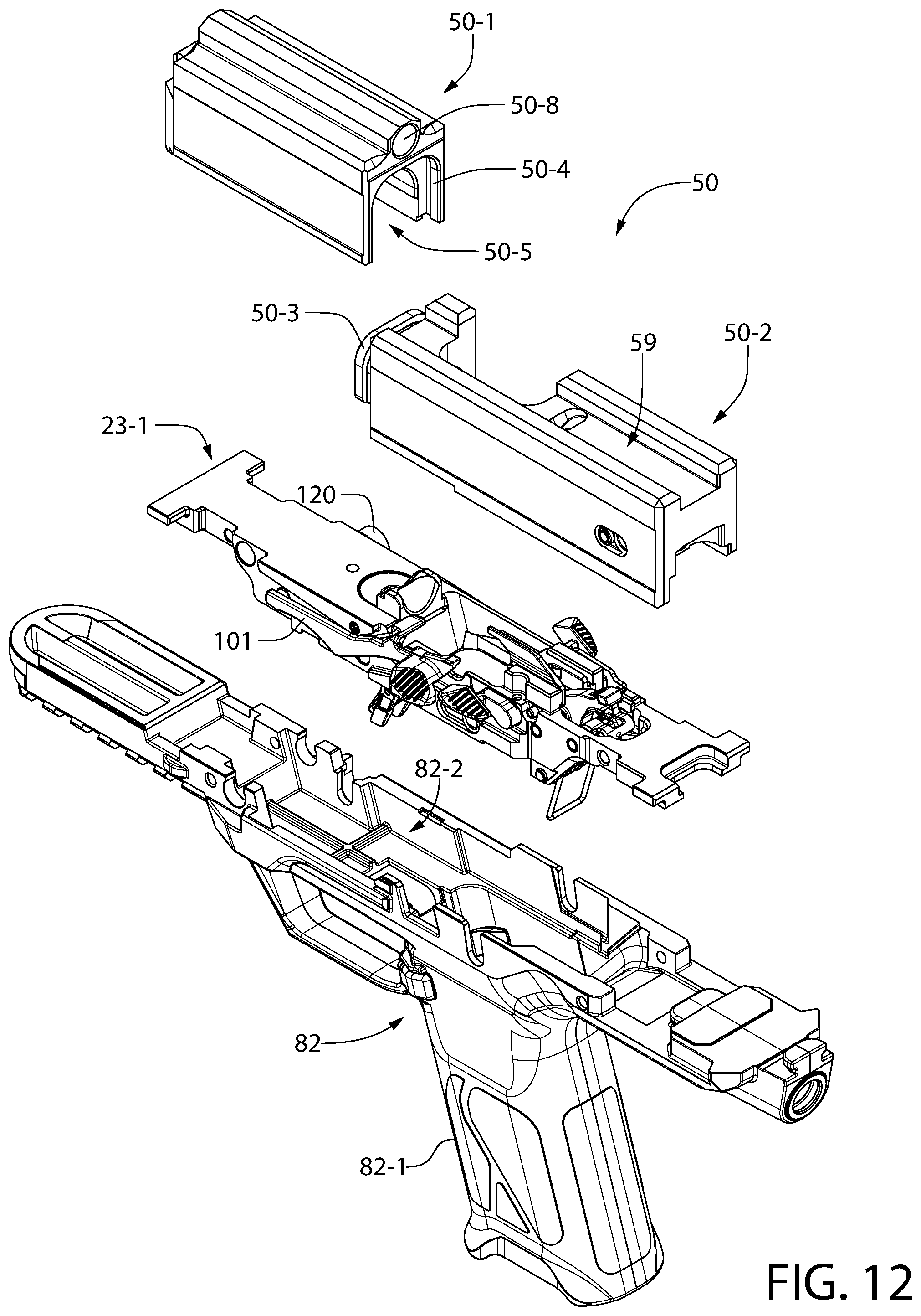 Patent US12320608 Figure 13 – Bolt assembly for firearm
