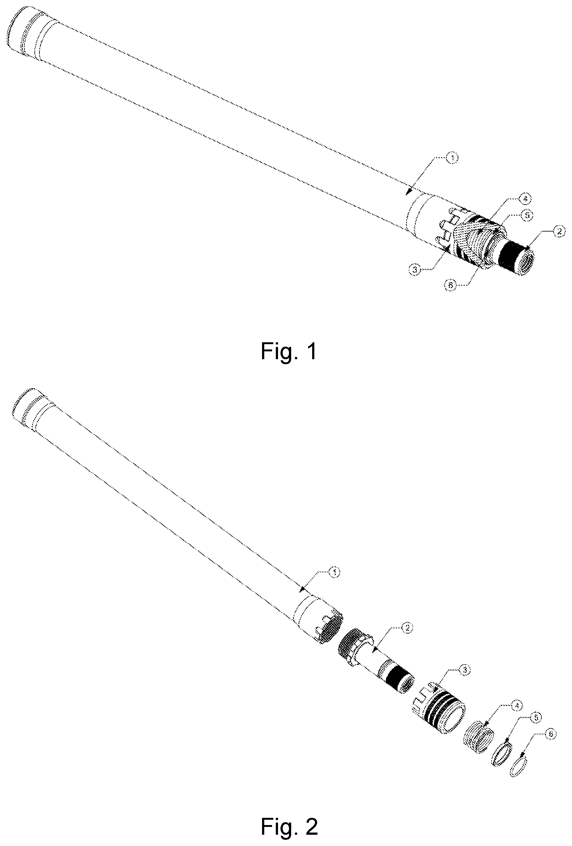 Patent US12320609 Figure 1 – Quick disassembly recoil group structure for firearms