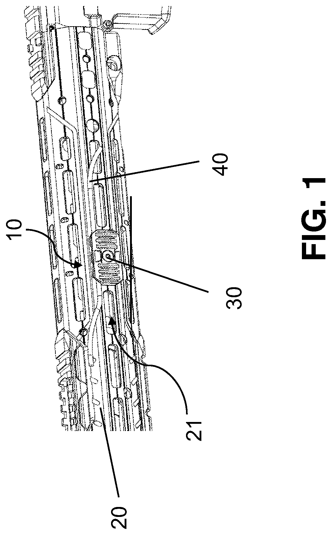 Patent US12320610 Figure 1 – Cover kit for firearm handguard