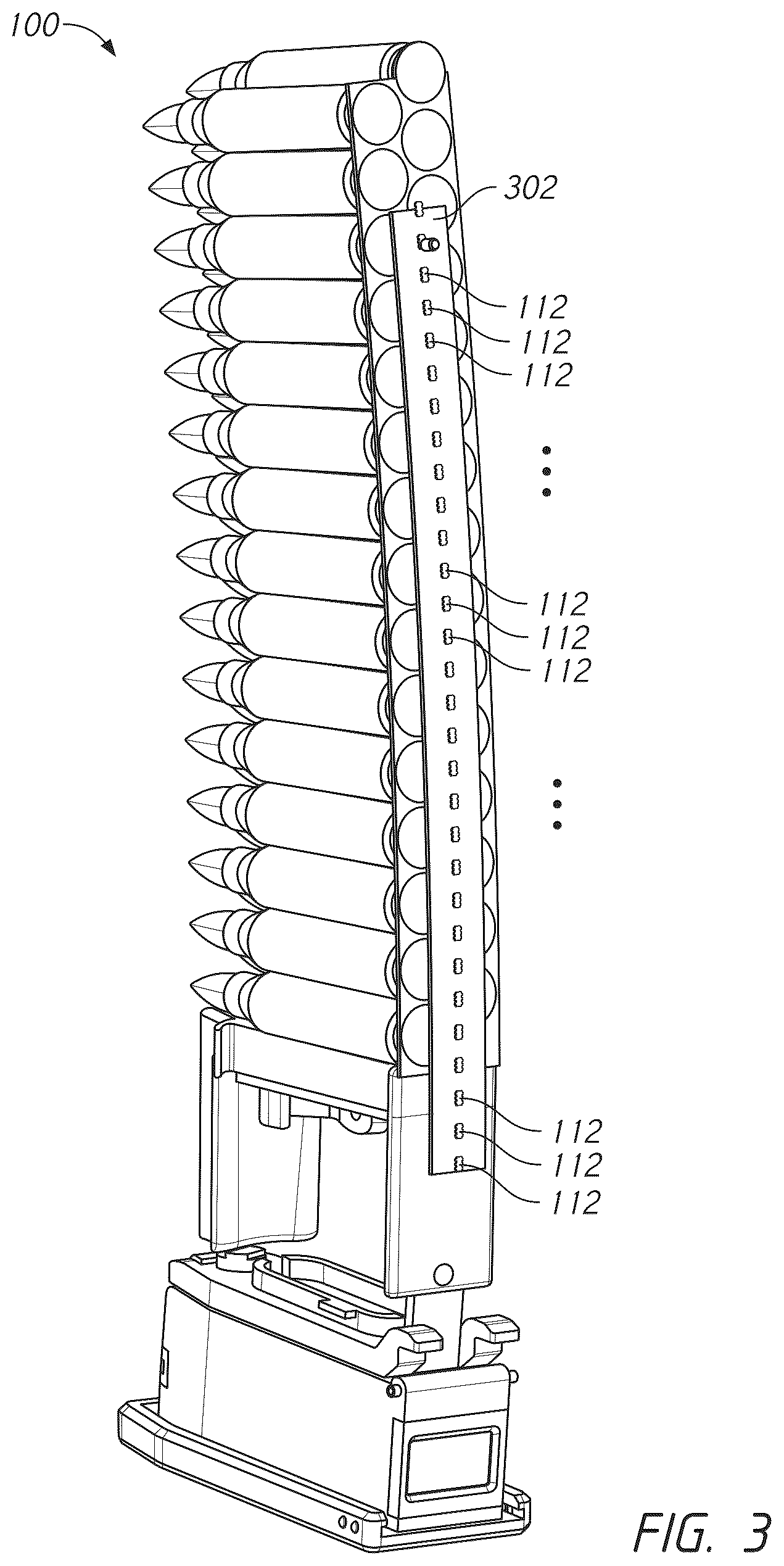 Patent US12320611 Figure 3 – Firearm ammunition availability detection system