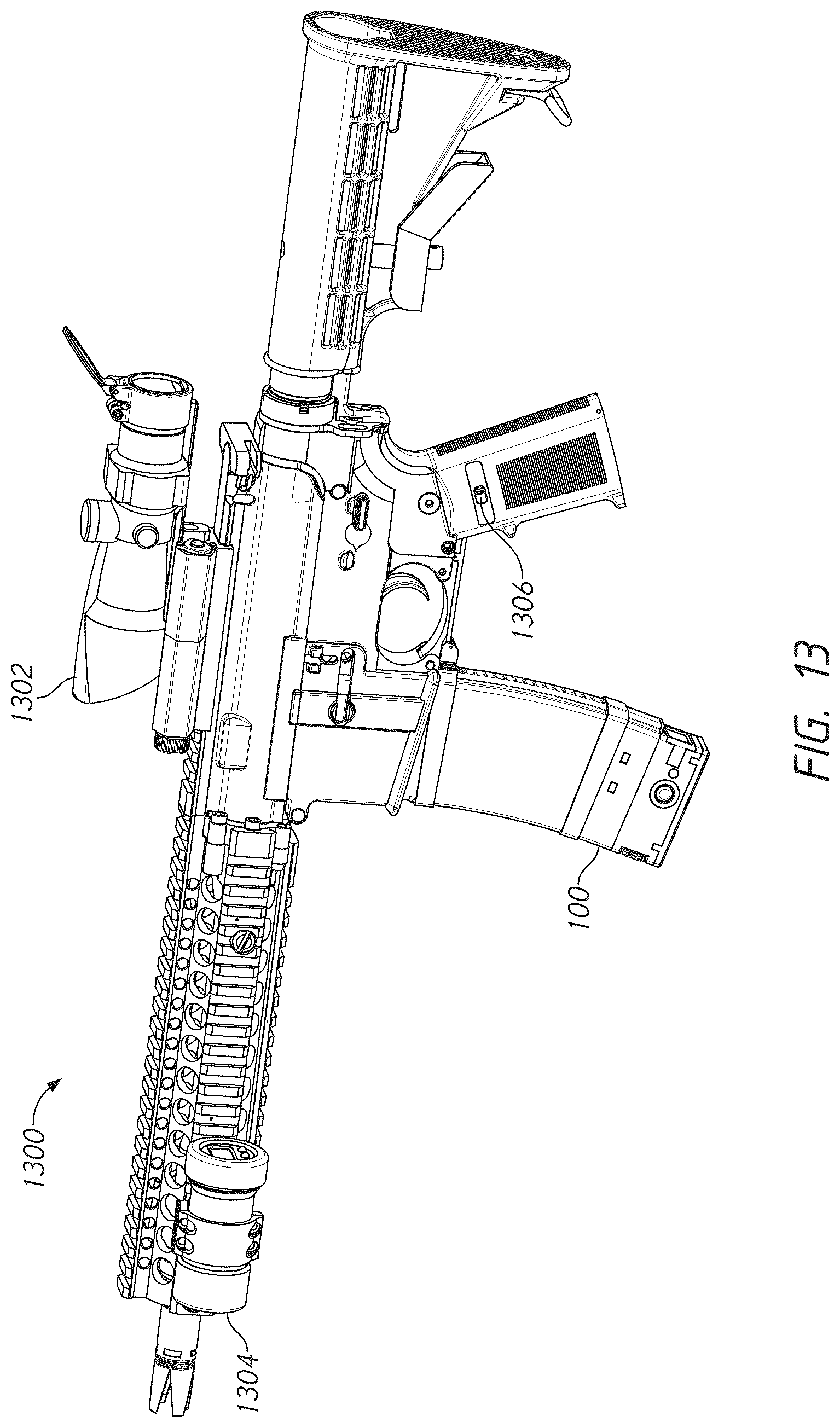 Patent US12320611 Figure 18 – Firearm ammunition availability detection system